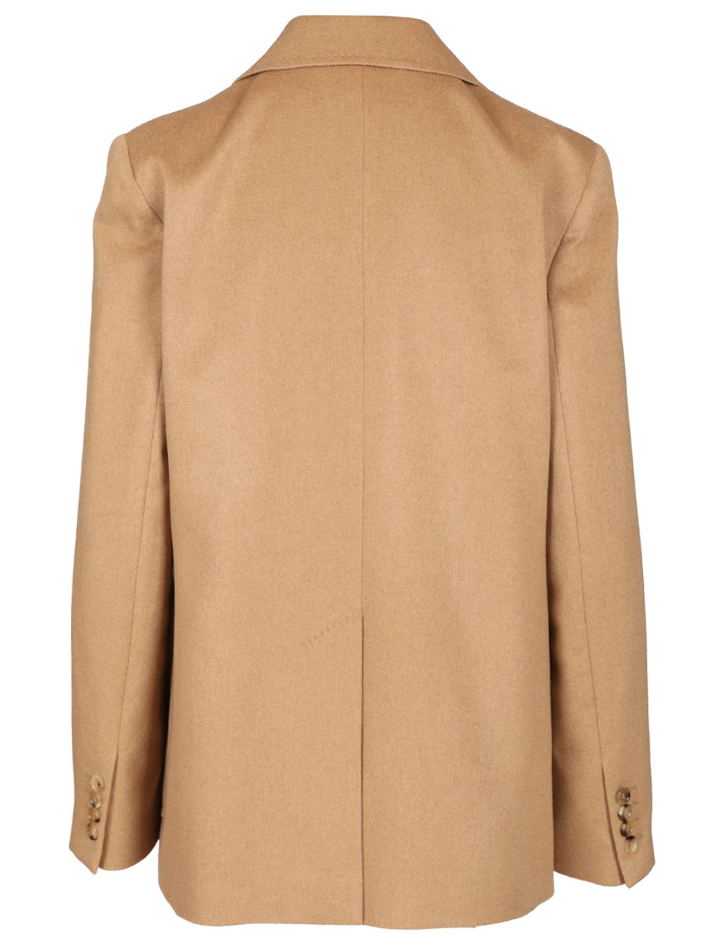 Max Mara Camel Drap Blazer In Brown