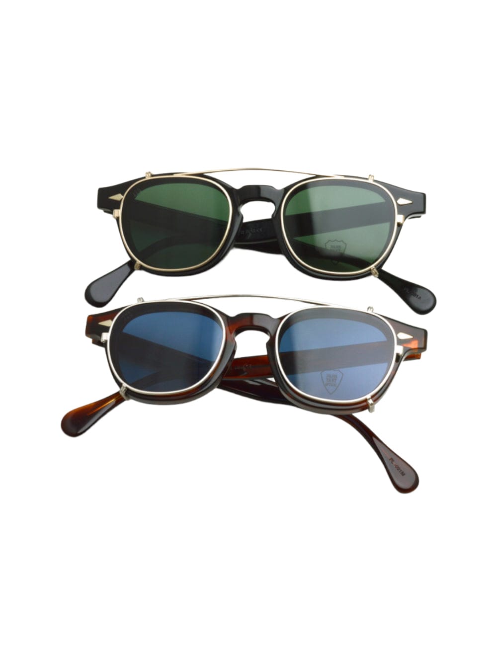 Shop Julius Tart Optical Clip On X Ar - 44 - Gold Sunglasses