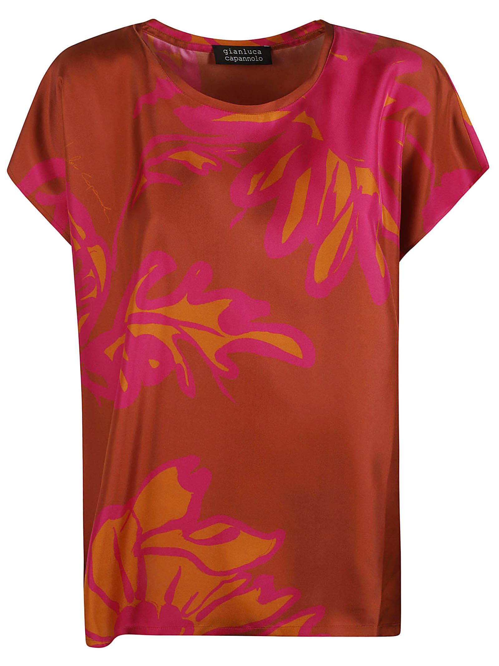 Printed Round Neck Top