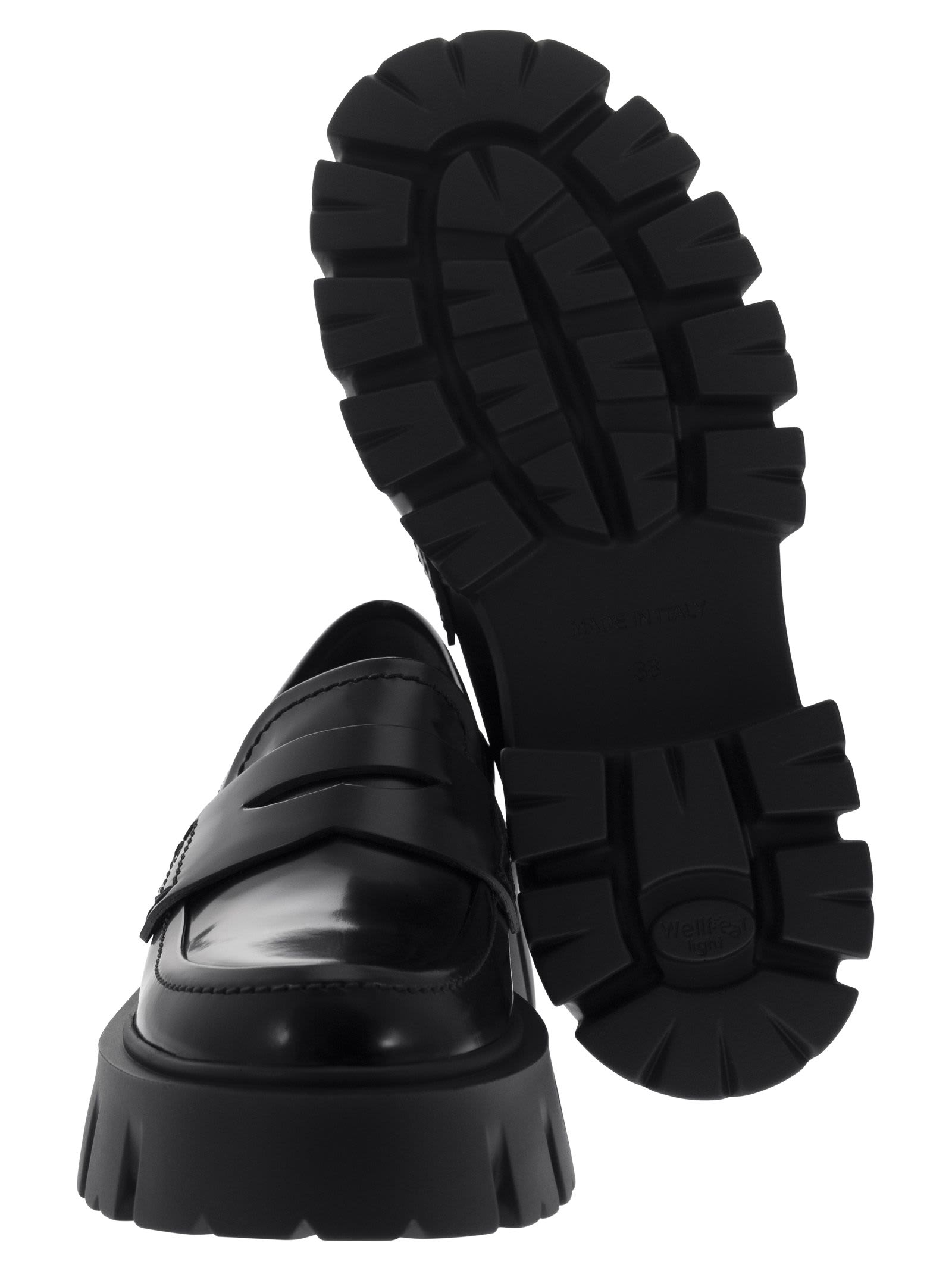Shop Premiata Ascot - Leather Loafers In Black