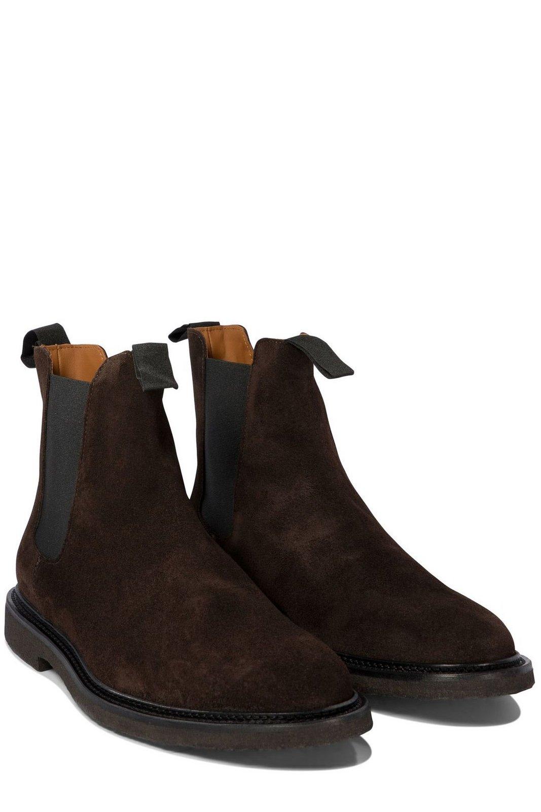 Common Projects Men Suede Chelsea Ankle Boots In Multi