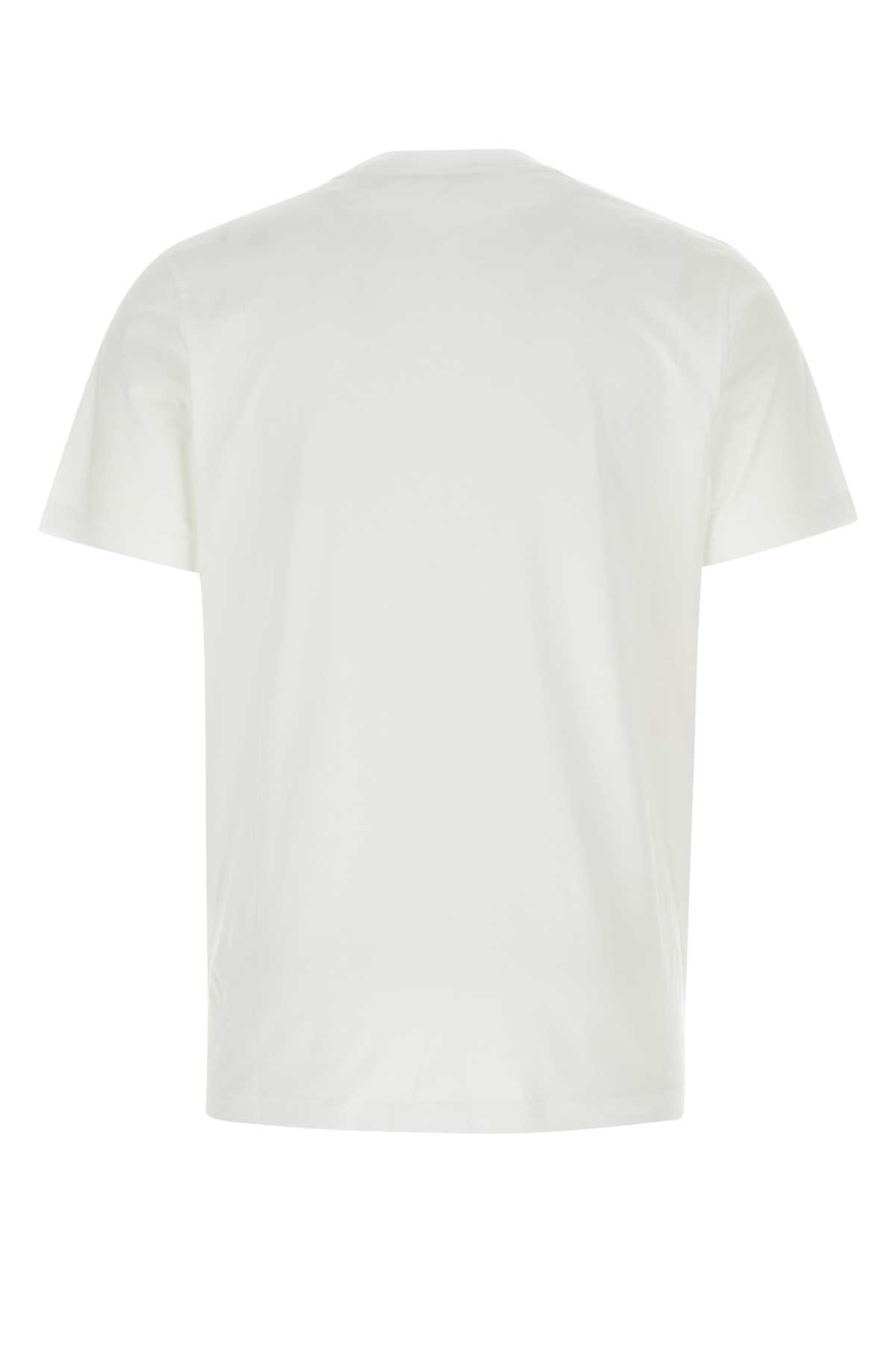 Shop Marni White Cotton T-shirt In Lilywhite