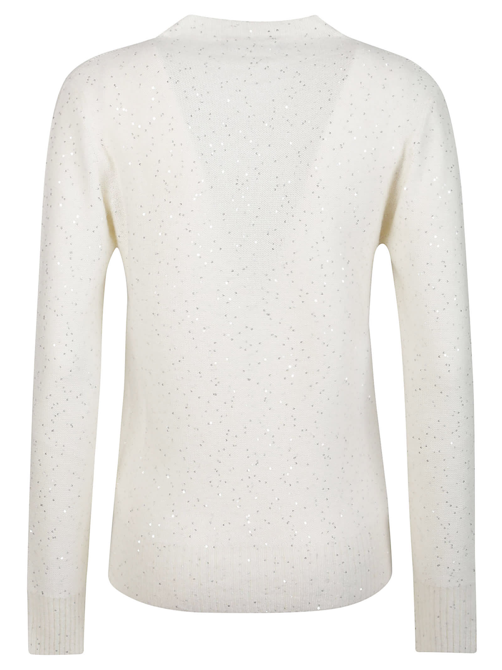 Shop Fabiana Filippi V-neck Sweater In Rafia