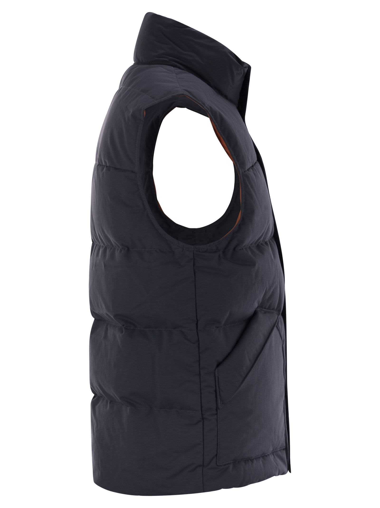 Shop Patagonia Downdrift - Padded Vest In Blue