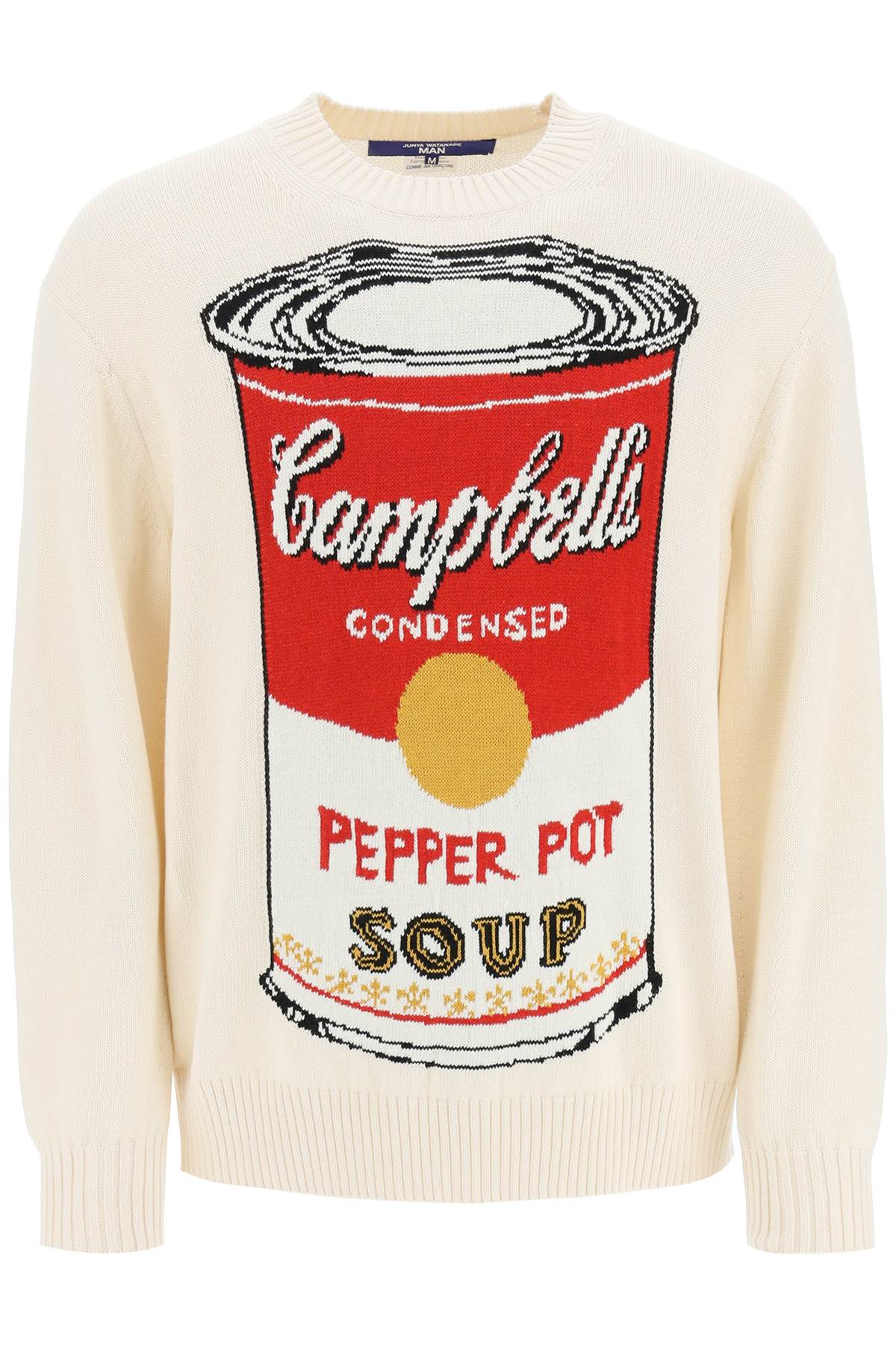 Junya Watanabe 'campbell's Soup Can' Pullover In Red (white)