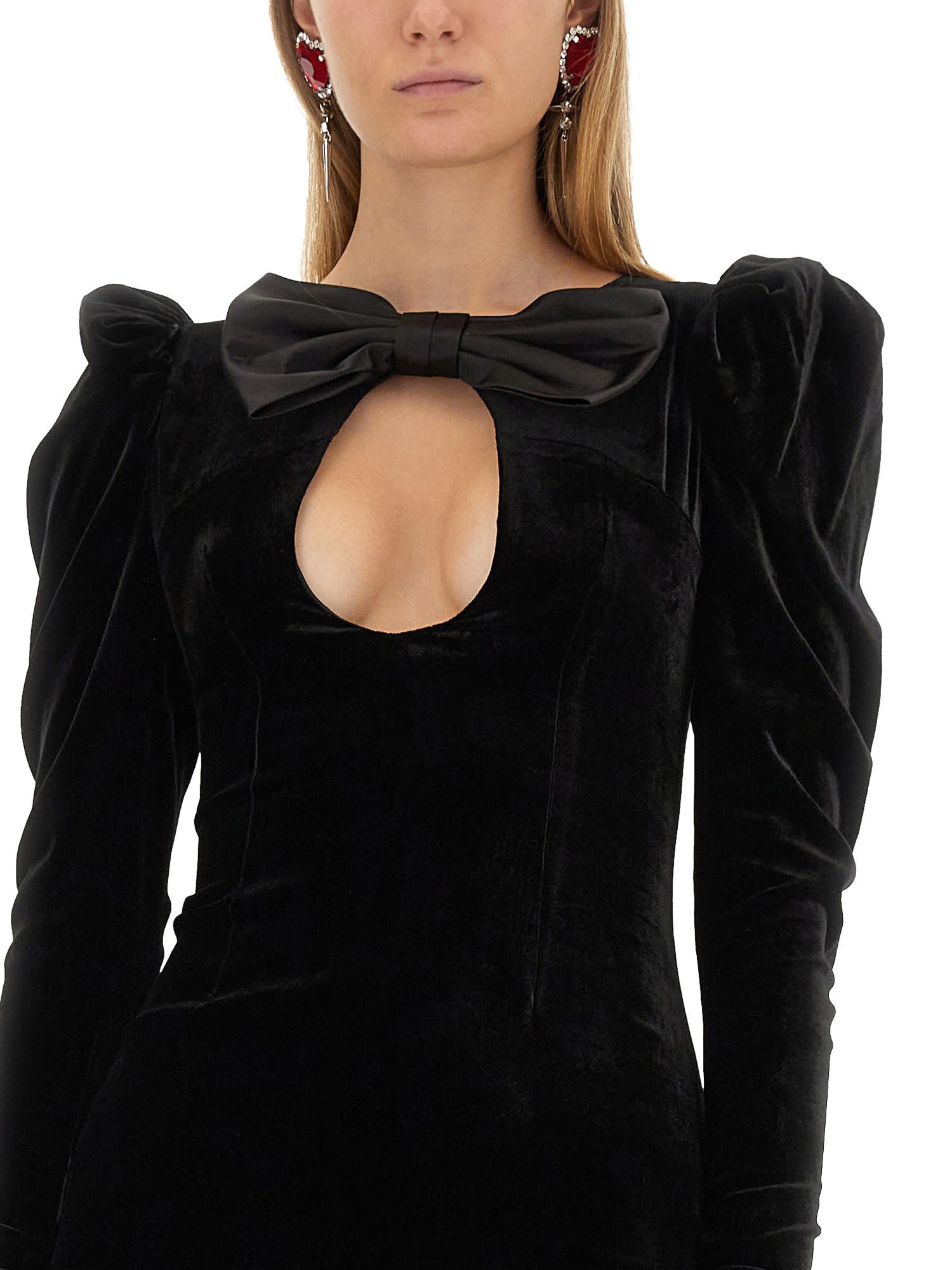 Shop Alessandra Rich Mini Dress In Black