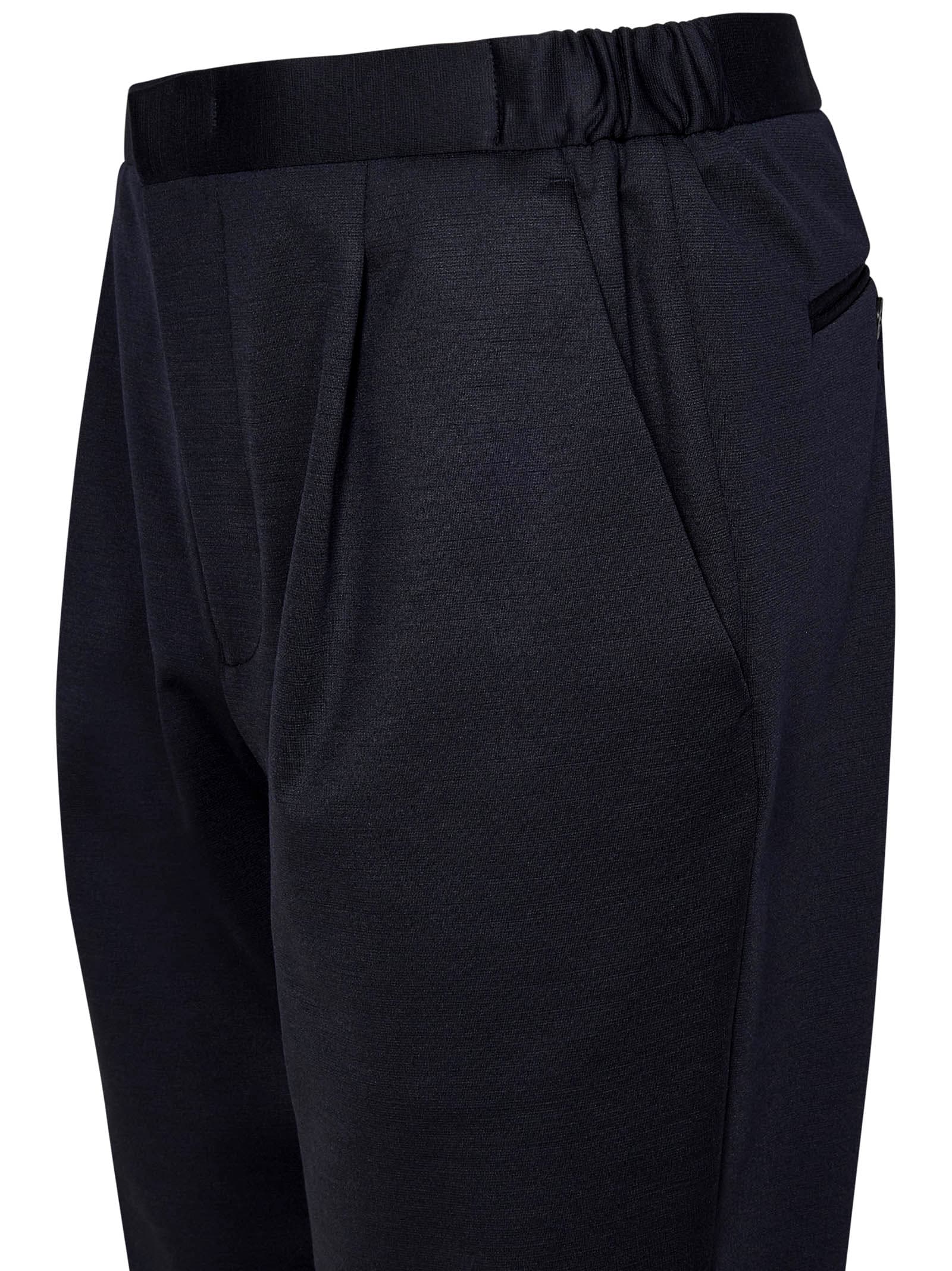 Shop Emporio Armani Trousers In Blue