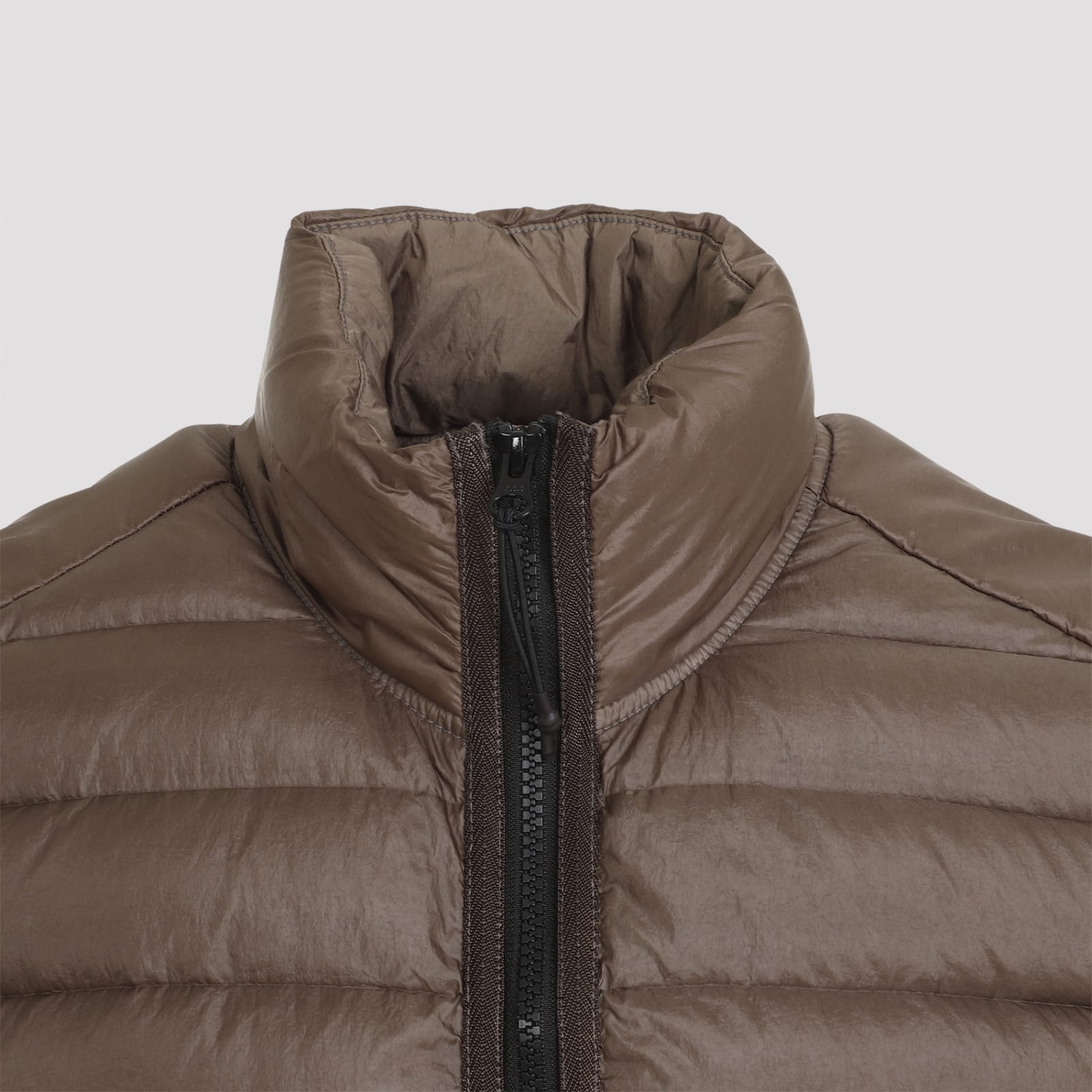 Shop Stone Island Polyamide Vest In Walnut