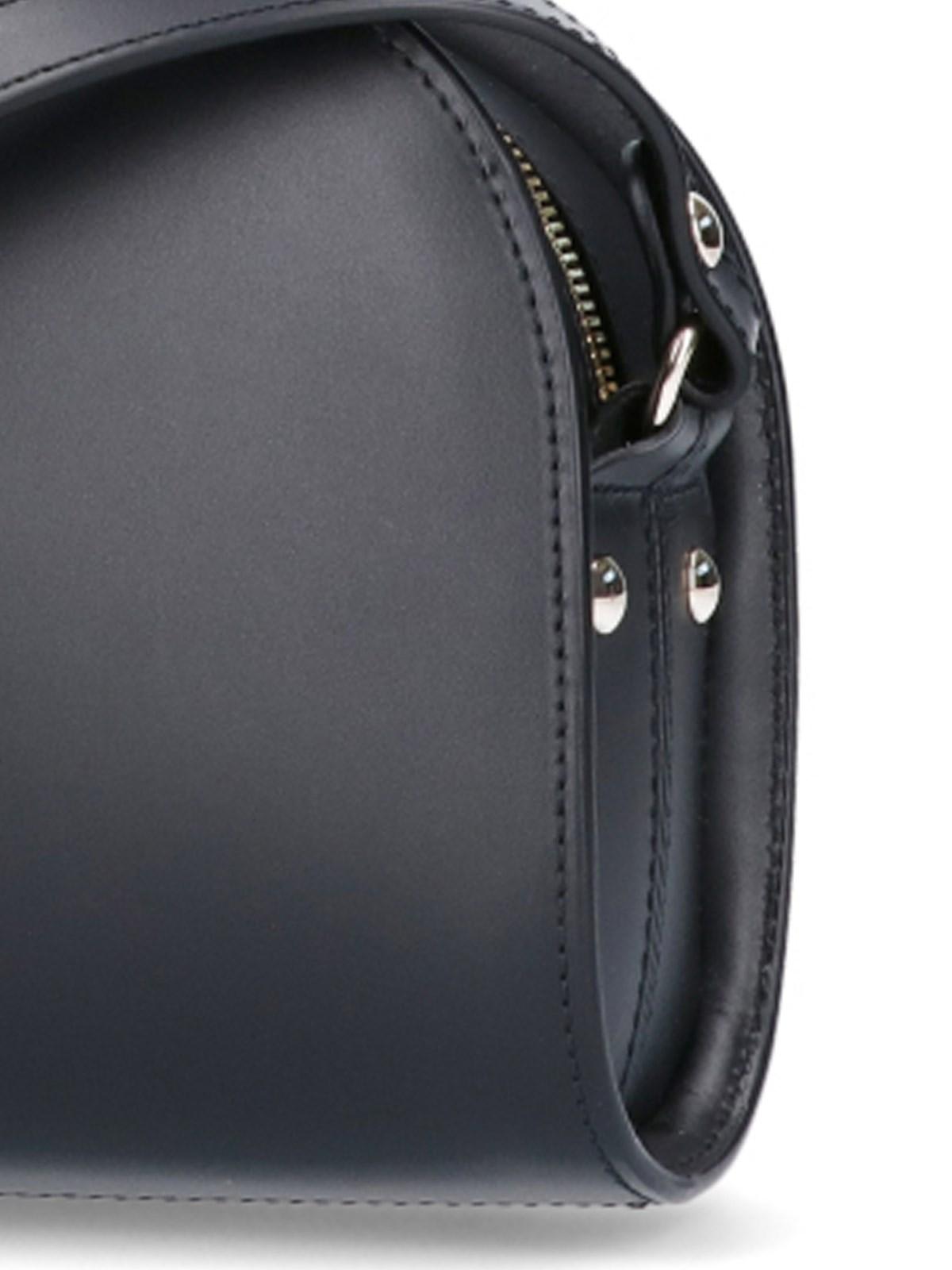 Shop Apc Demi-lune Shoulder Bag In Black