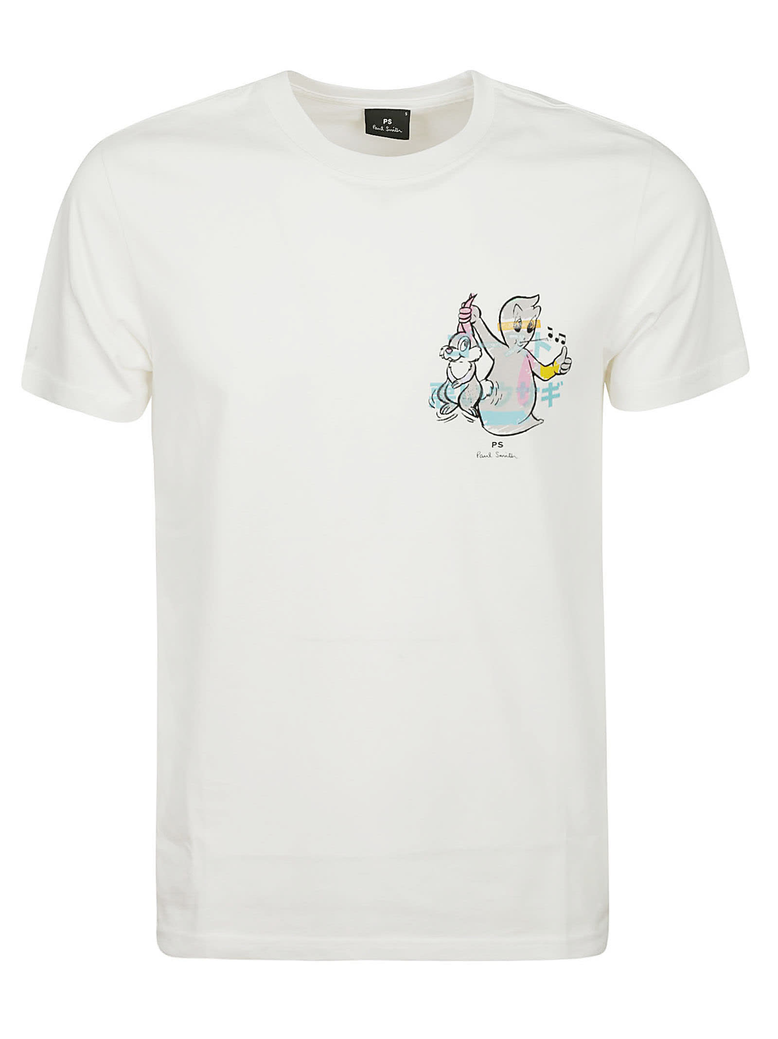Paul Smith Slim Fit T-shirt Ghost In White