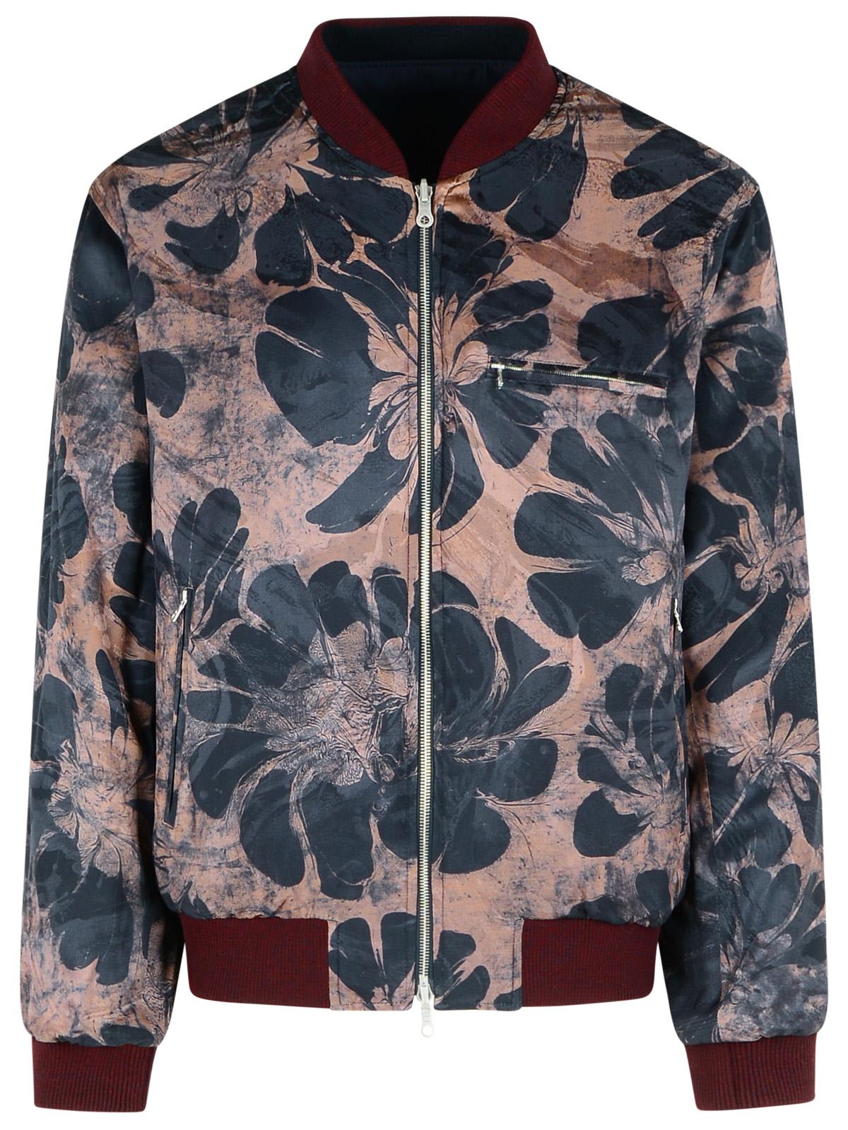 Dries Van Noten Volker Navy Viscose Blend Jacket In Navy