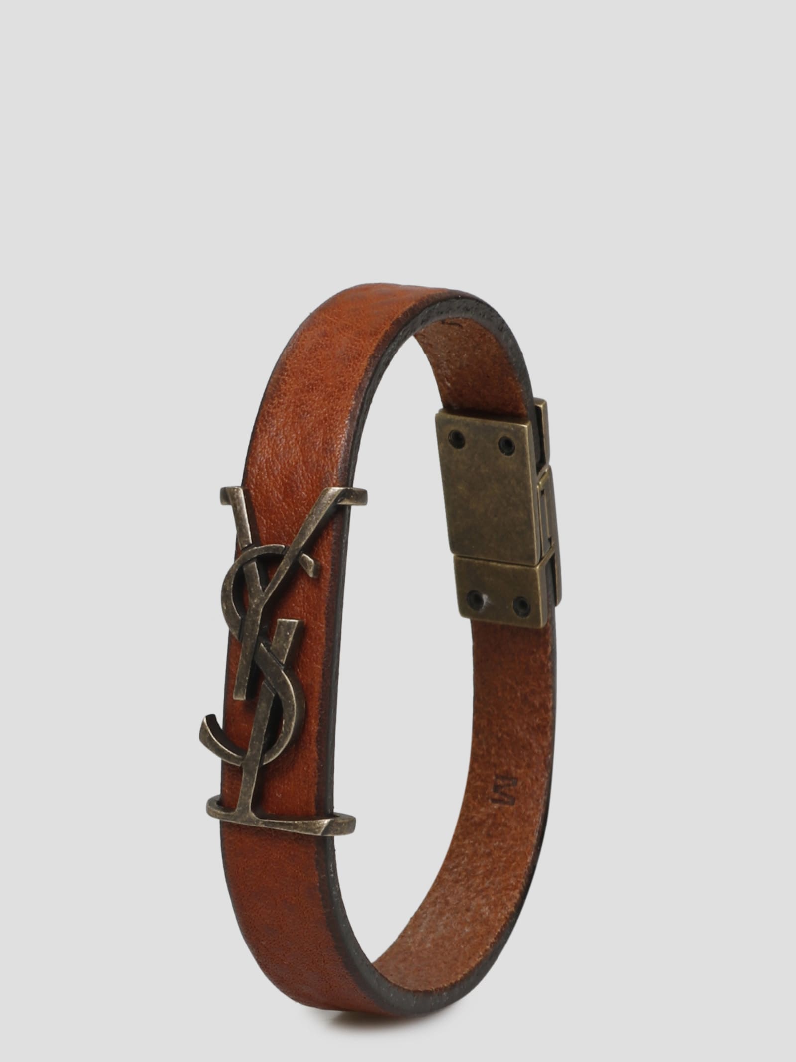 Monogram leather bracelet - Saint Laurent - Men