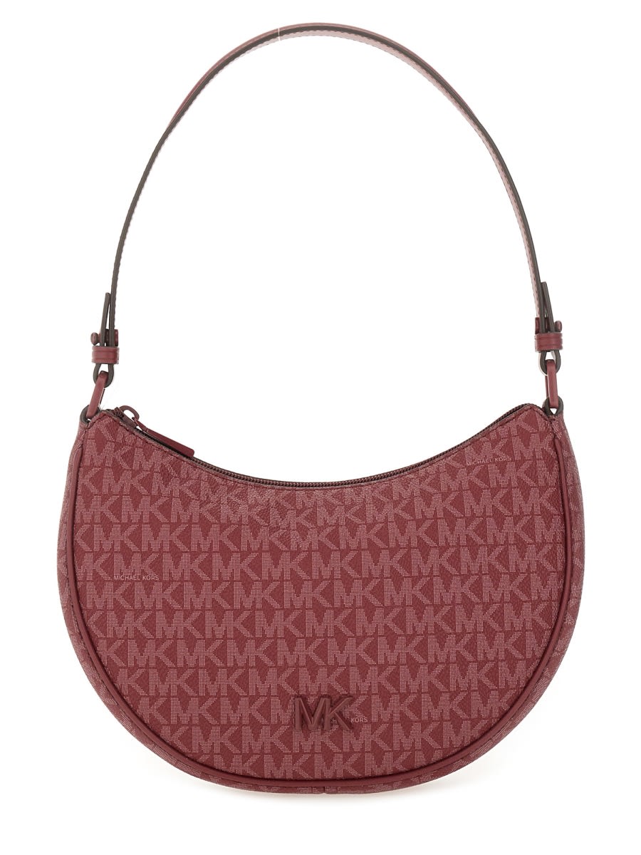 Michael Kors Shoulder Bags With Adjustable Strap And Top Handle In Burgundy