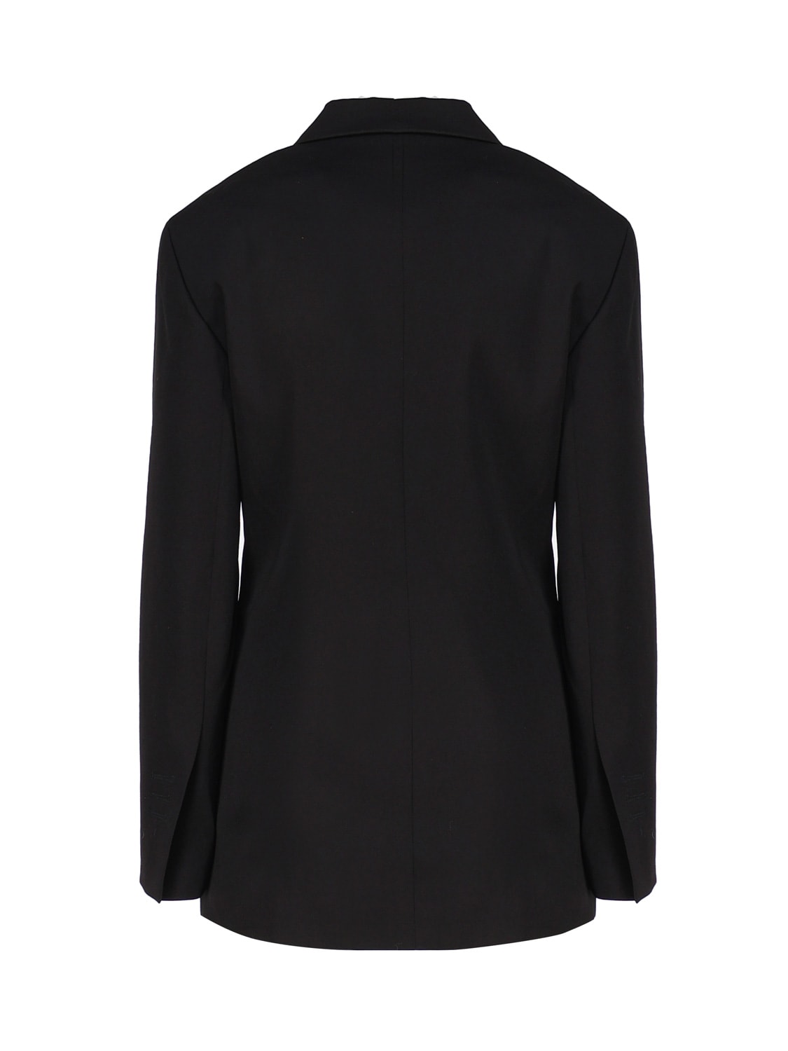 Shop Jacquemus Jacket Dress In Cotton Tibau In Black