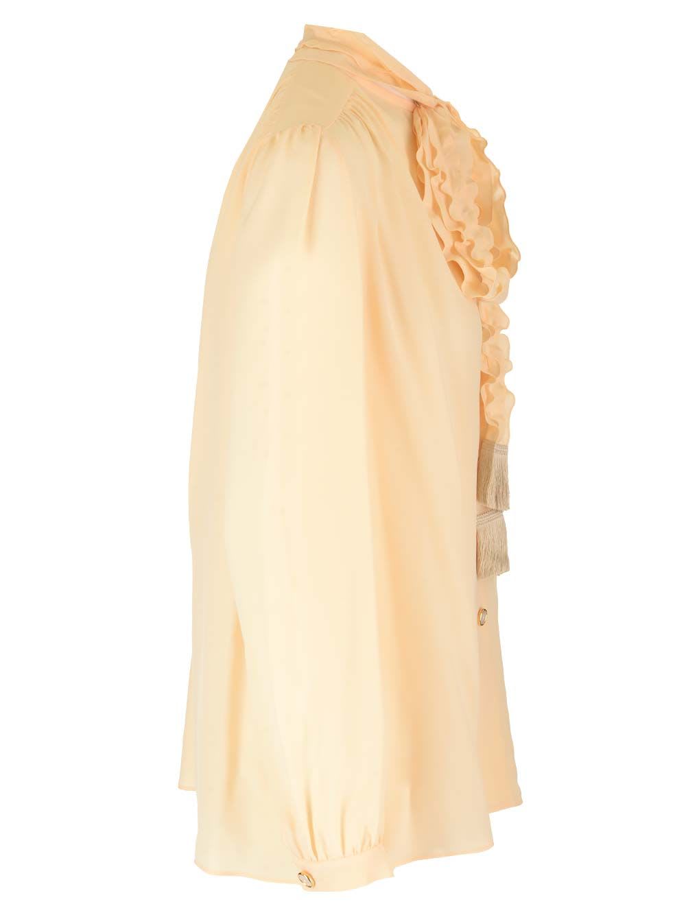 Valentino Crepe De Chine Shirt In Multicolor