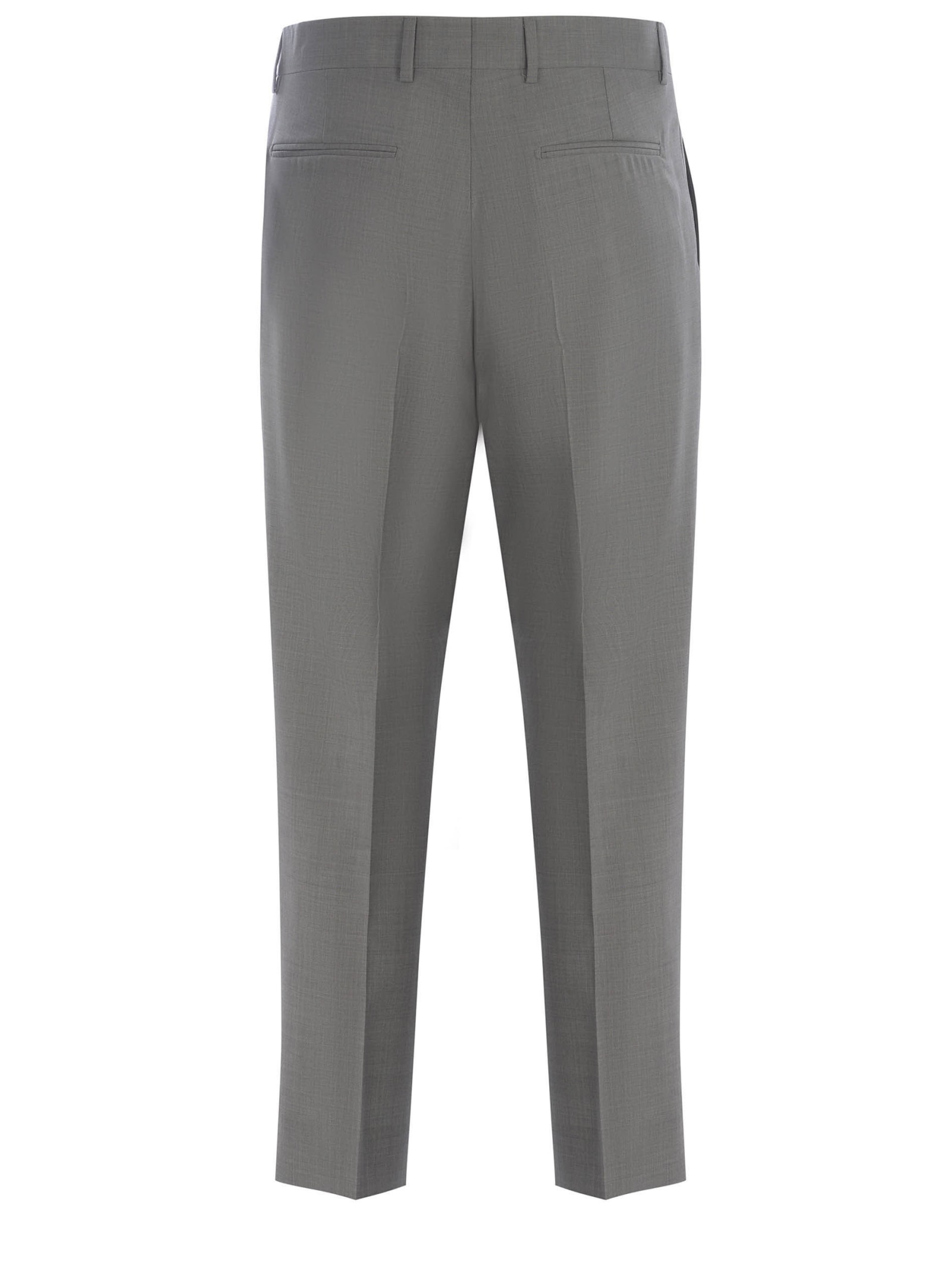 Shop Costumein Trousers  Valerio Made Of Wool Canvas In Grey