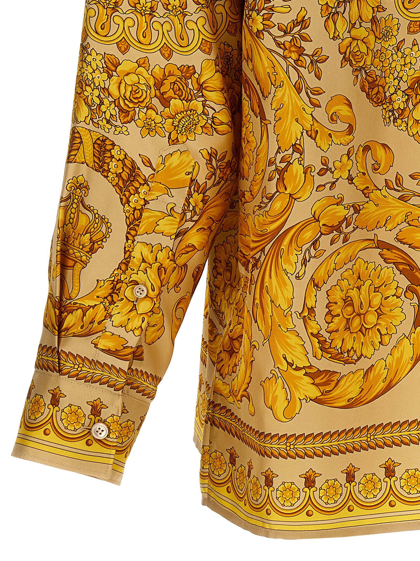Shop Versace Barocco Shirt In Multicolor