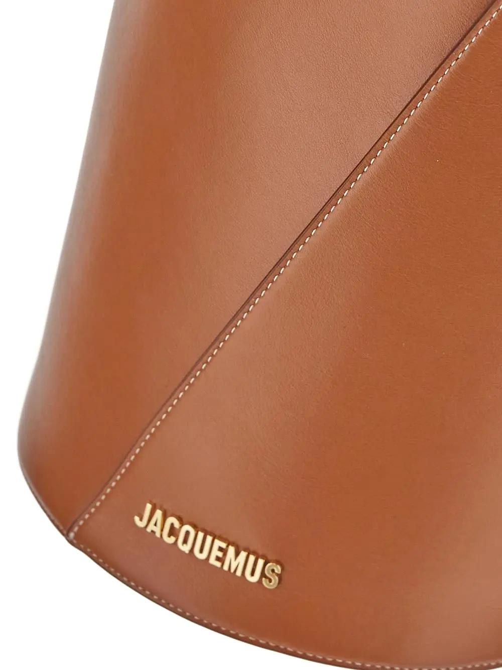 Shop Jacquemus Le Petit Tourni Bucket Bag In Light Brown