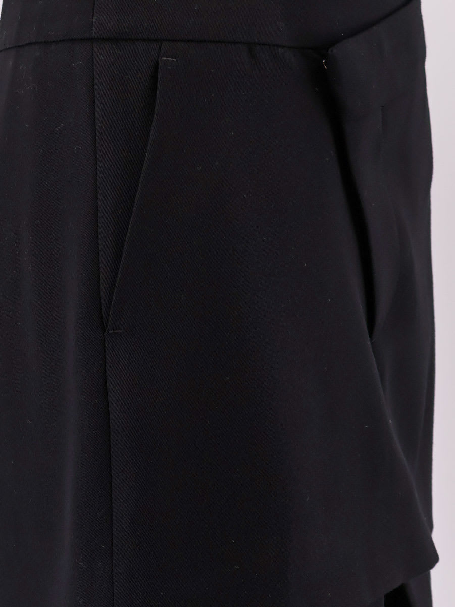 Alexander Mcqueen Asymmetric Skirt In Black