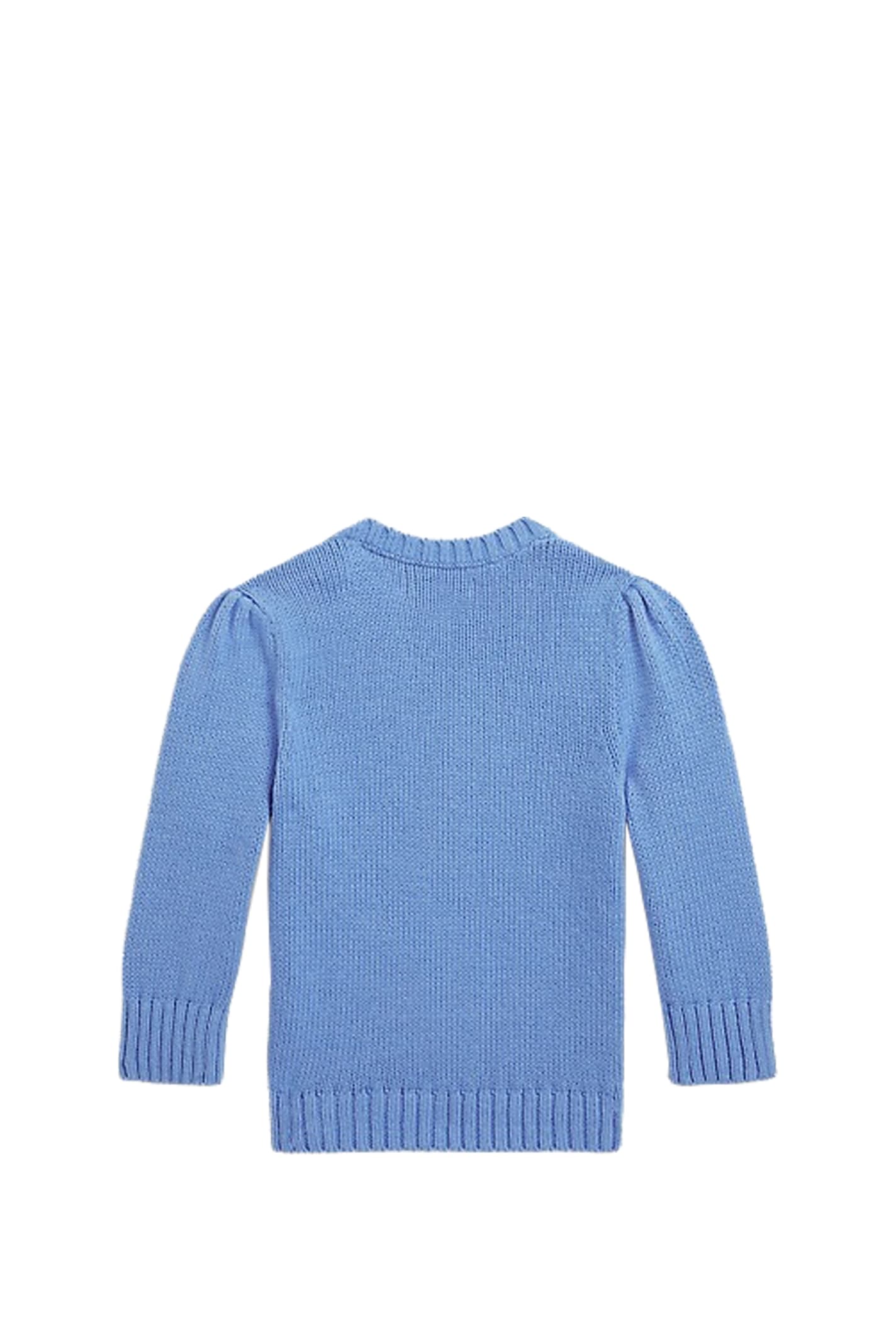 Shop Ralph Lauren Cotton Sweater In Light Blue