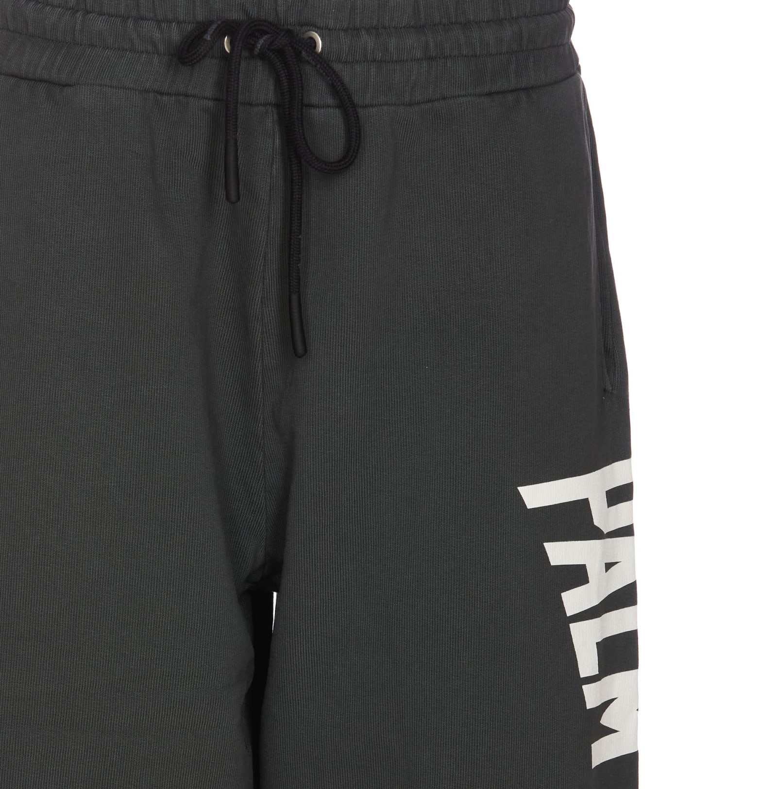Shop Palm Angels Pa City Washed Sweatpants In Dark Grey/white