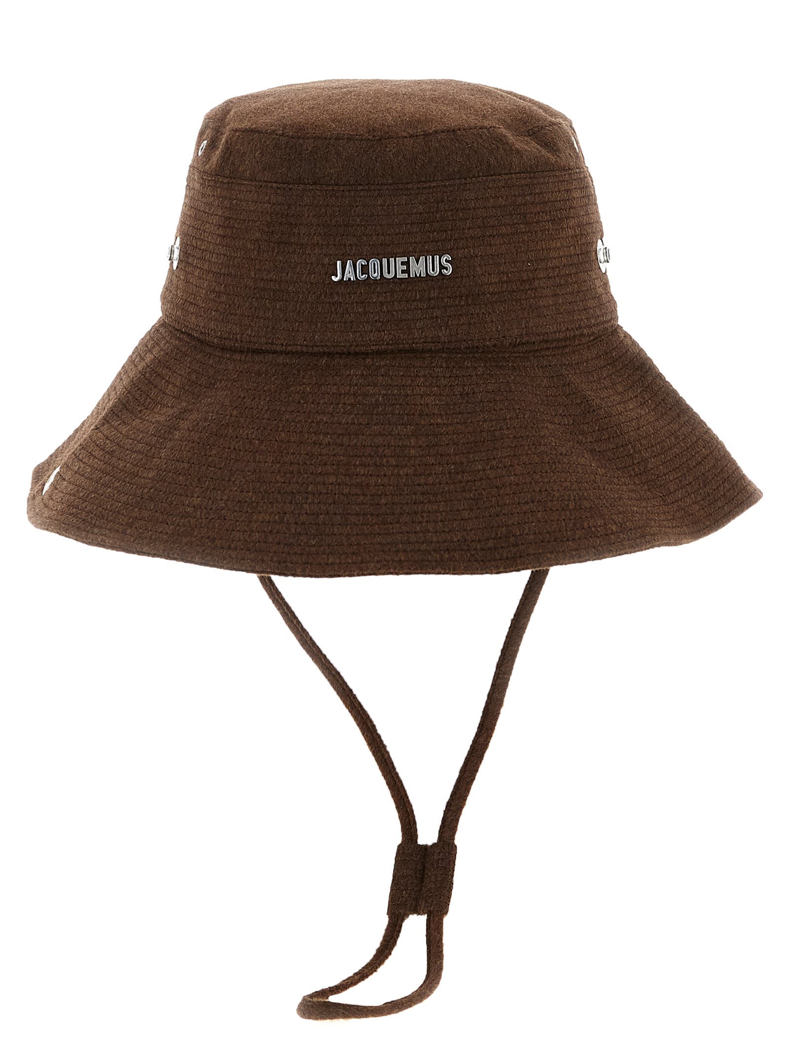 Jacquemus Le Bob De-nîmes Bucket Hat In Brown