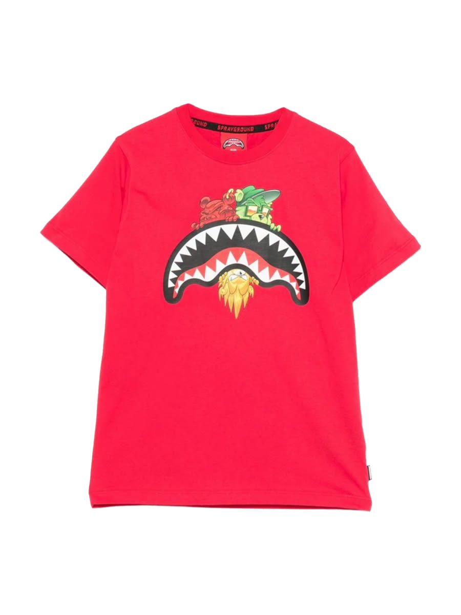 Sprayground Sharks In Paris T-shirt In Multi
