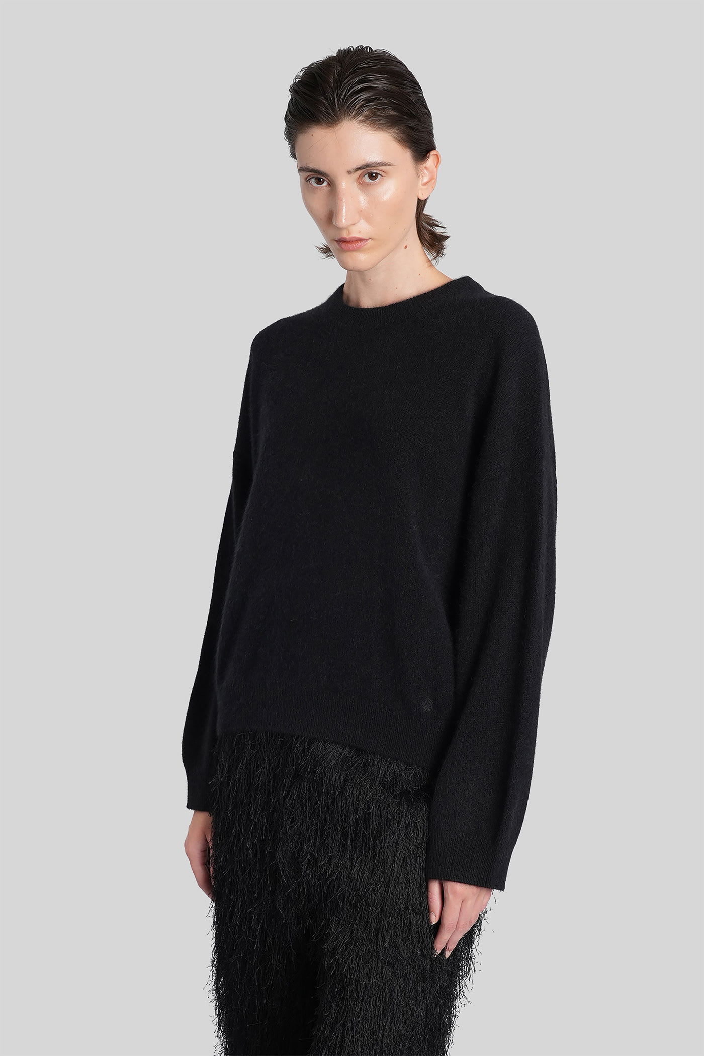Loulou Studio Bruzzi Lds Knitwear In Black Wool In Black