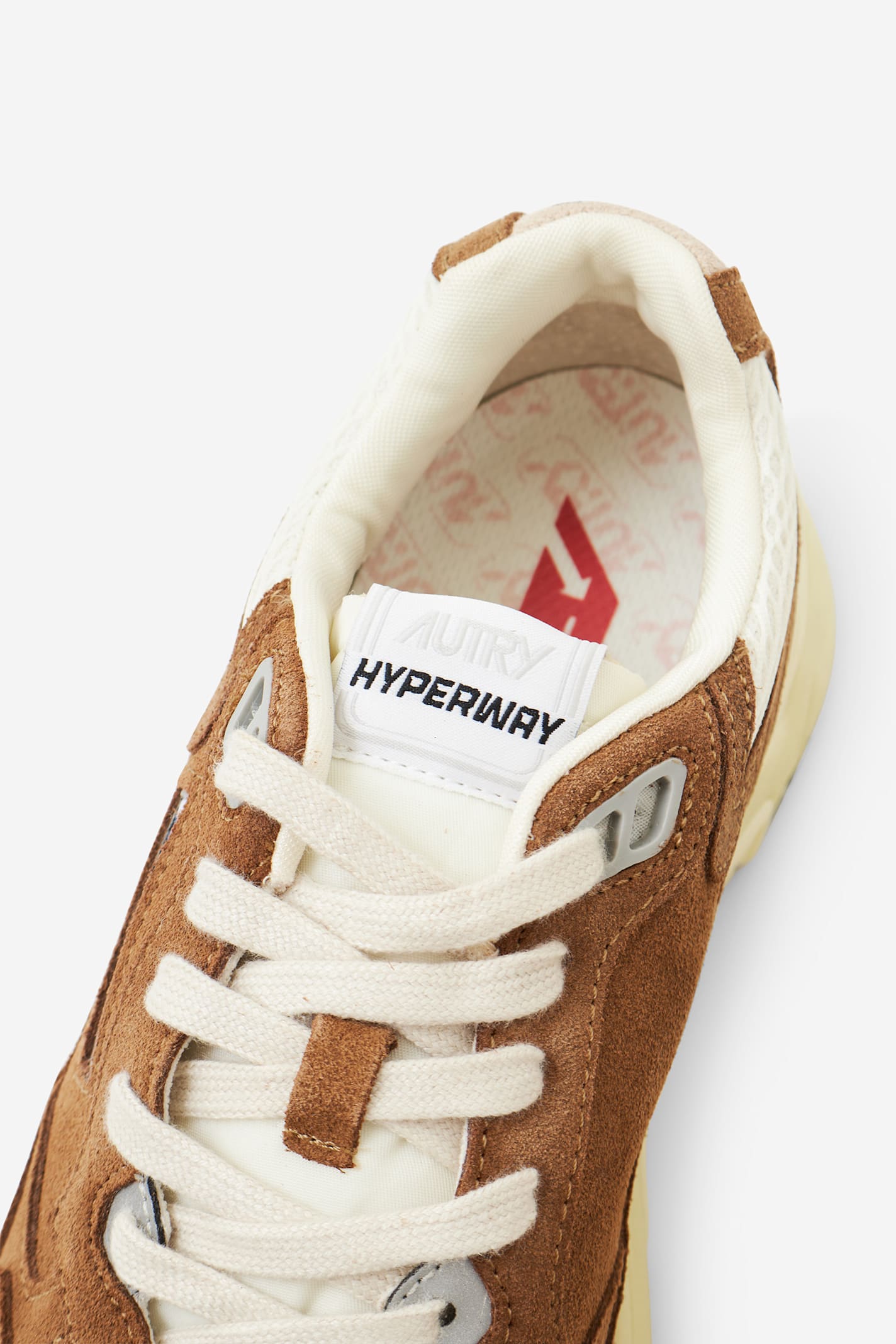 Autry Cigar Suede And Mesh Sneakers In Neutral