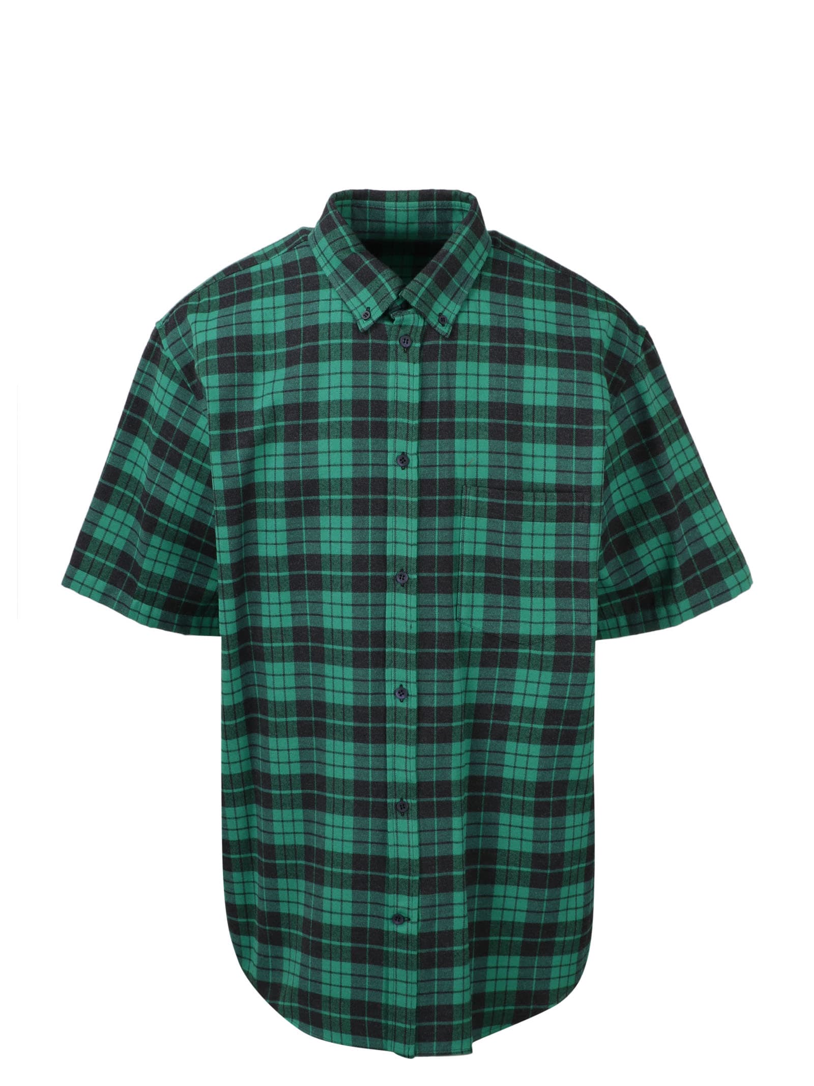 balenciaga flannel shirt