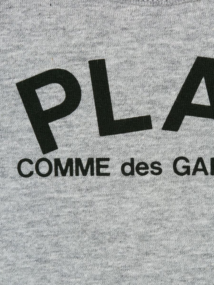 Shop Comme Des Garçons Play T-shirt Con Logo In Grey