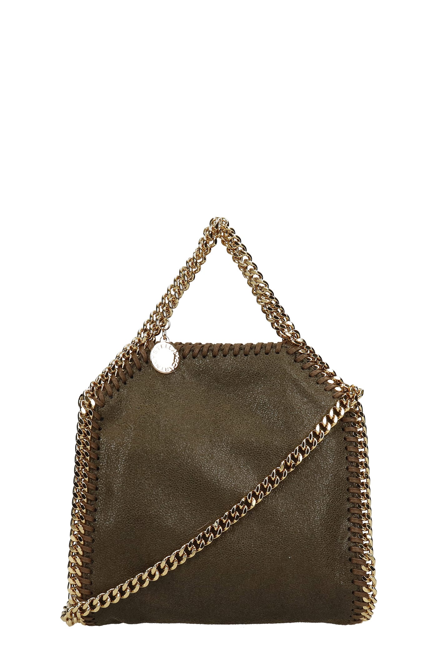 Stella McCartney Falabella Tiny Tote In Green Faux Leather