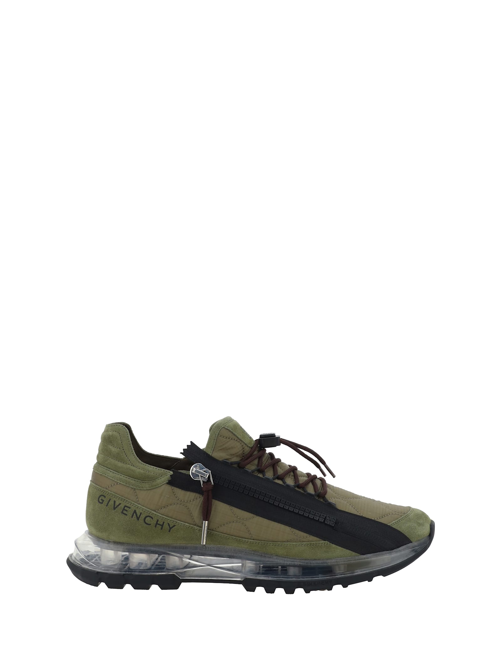 Shop Givenchy Spectre Runner Sneakers In Khaki/black