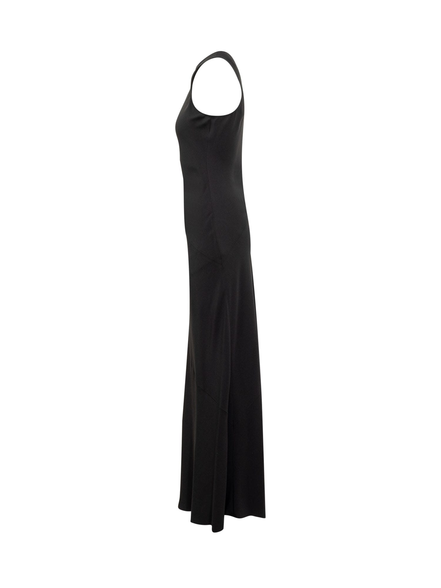 Shop Ami Alexandre Mattiussi Dress Cut In Biais In Black