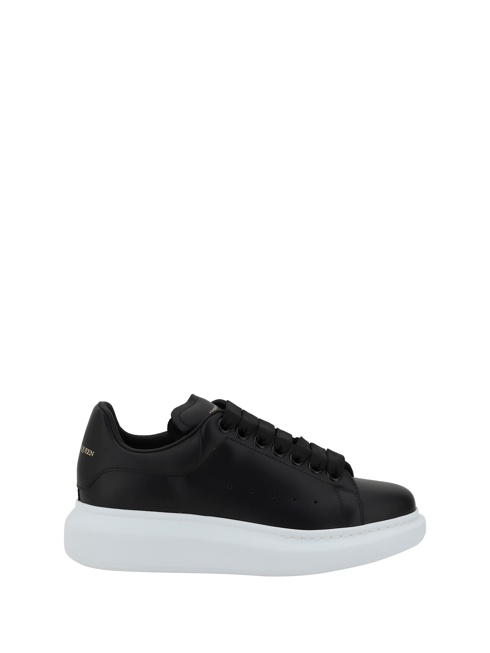 Alexander Mcqueen Leather Sneakers In Black