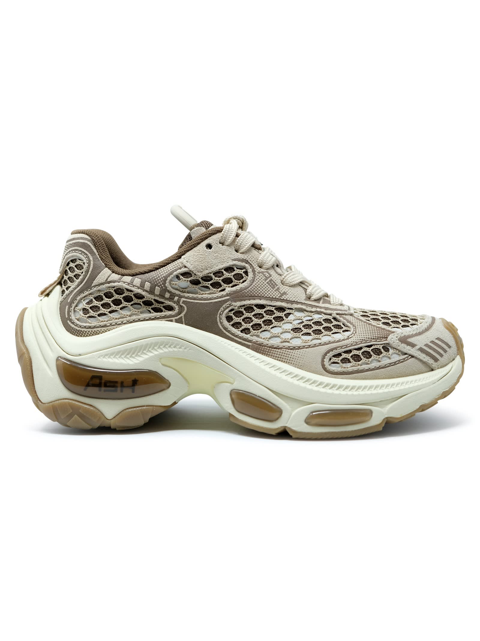 Ash Eggnug/fandango Calf Suede Sneakers In Multi