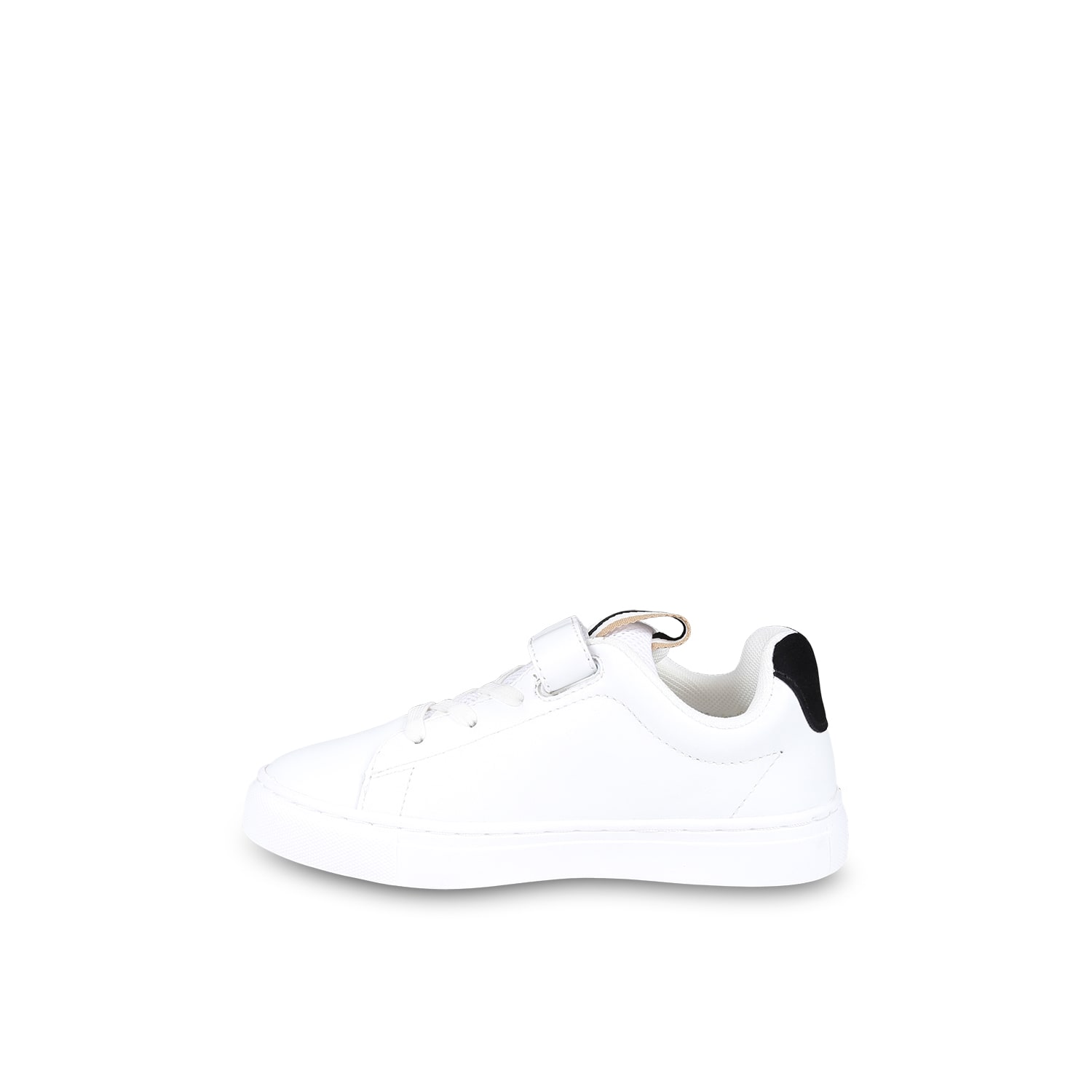 Shop Hugo Boss White Sneakers For Boy With Logo