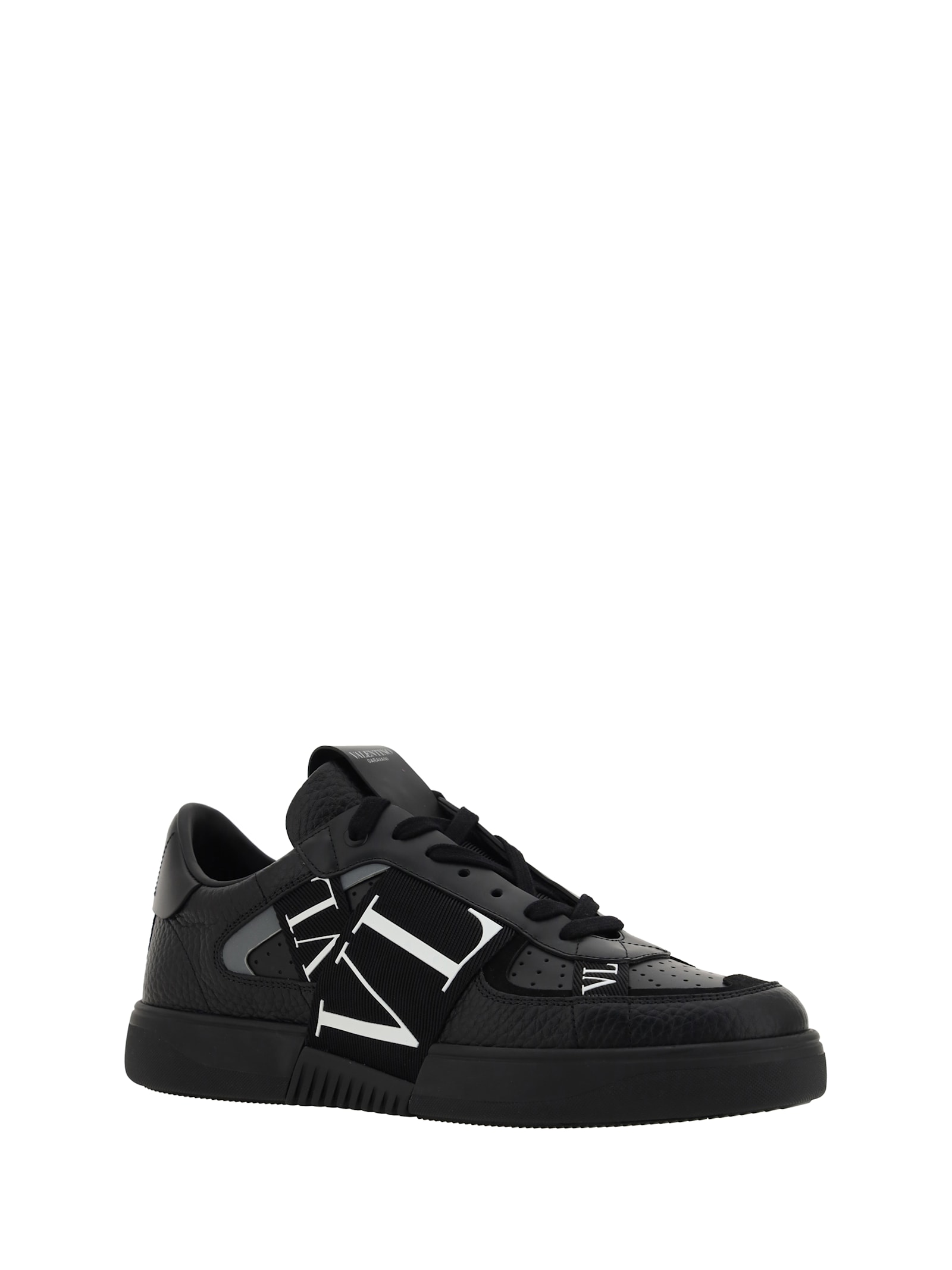 Valentino Garavani Vltn Ribbon Sneakers In Nero