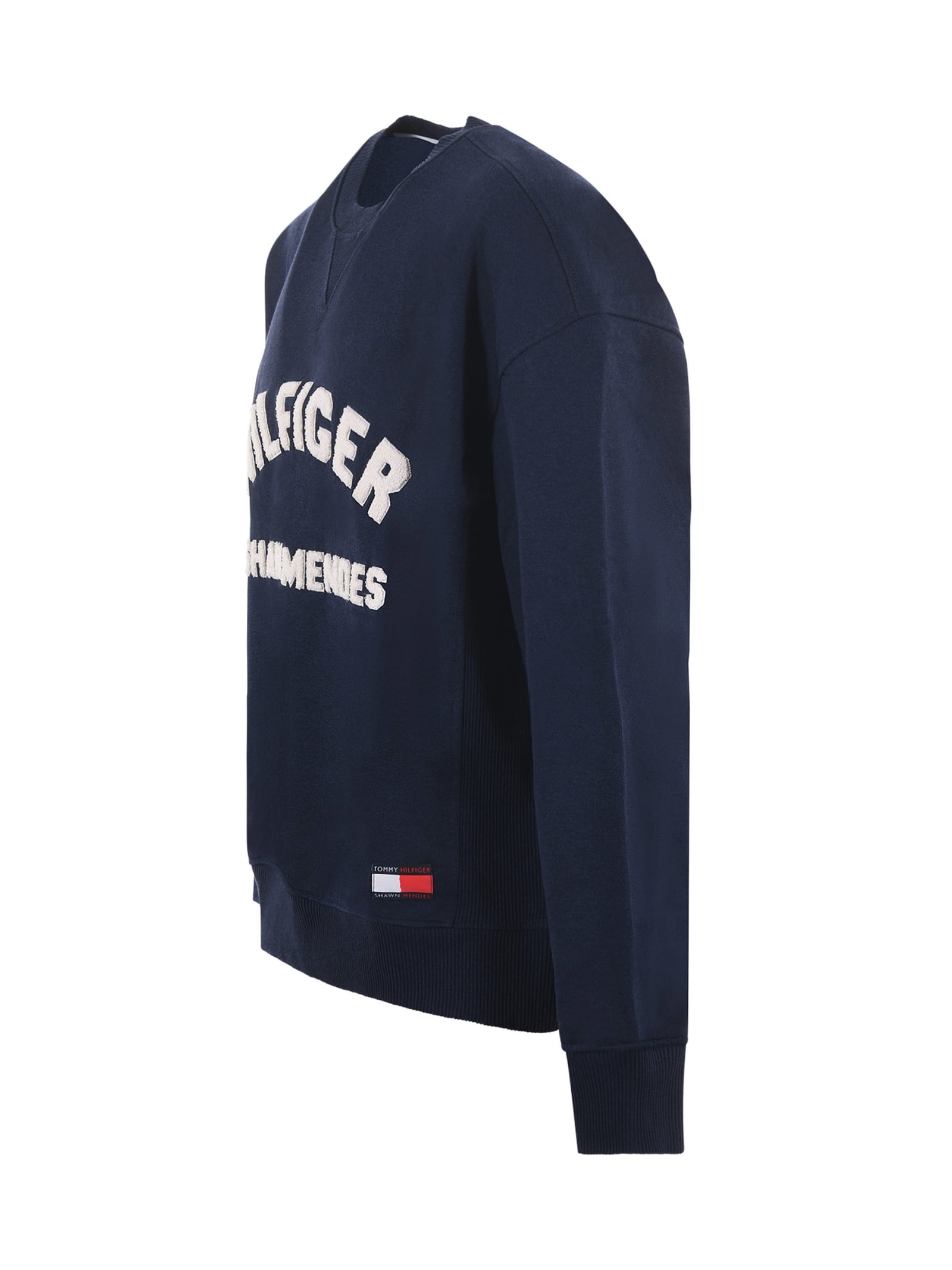 Shop Tommy Hilfiger Sweatshirt In Blu Scuro