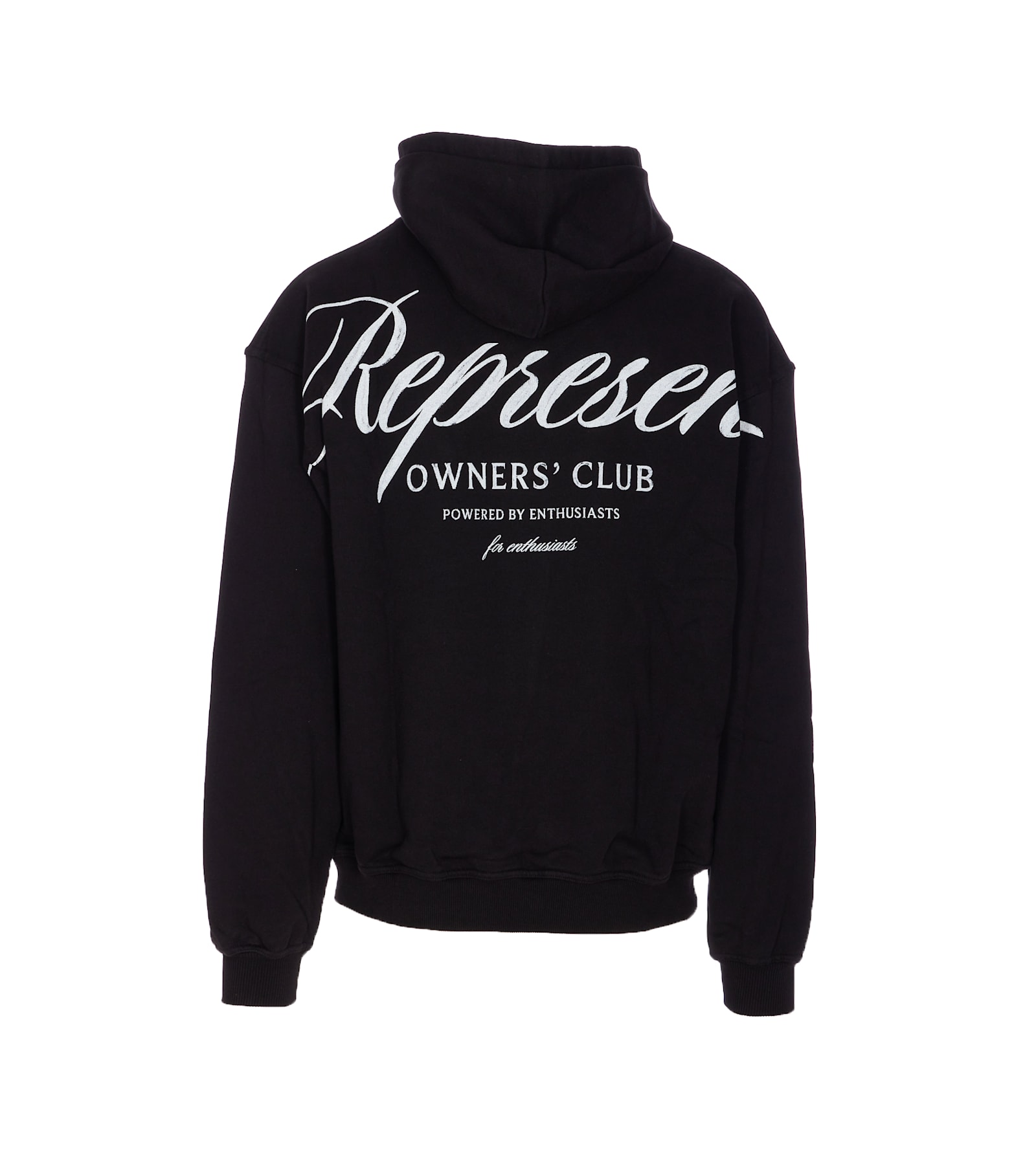 Represent Owners Club Script Hoodie In Black
