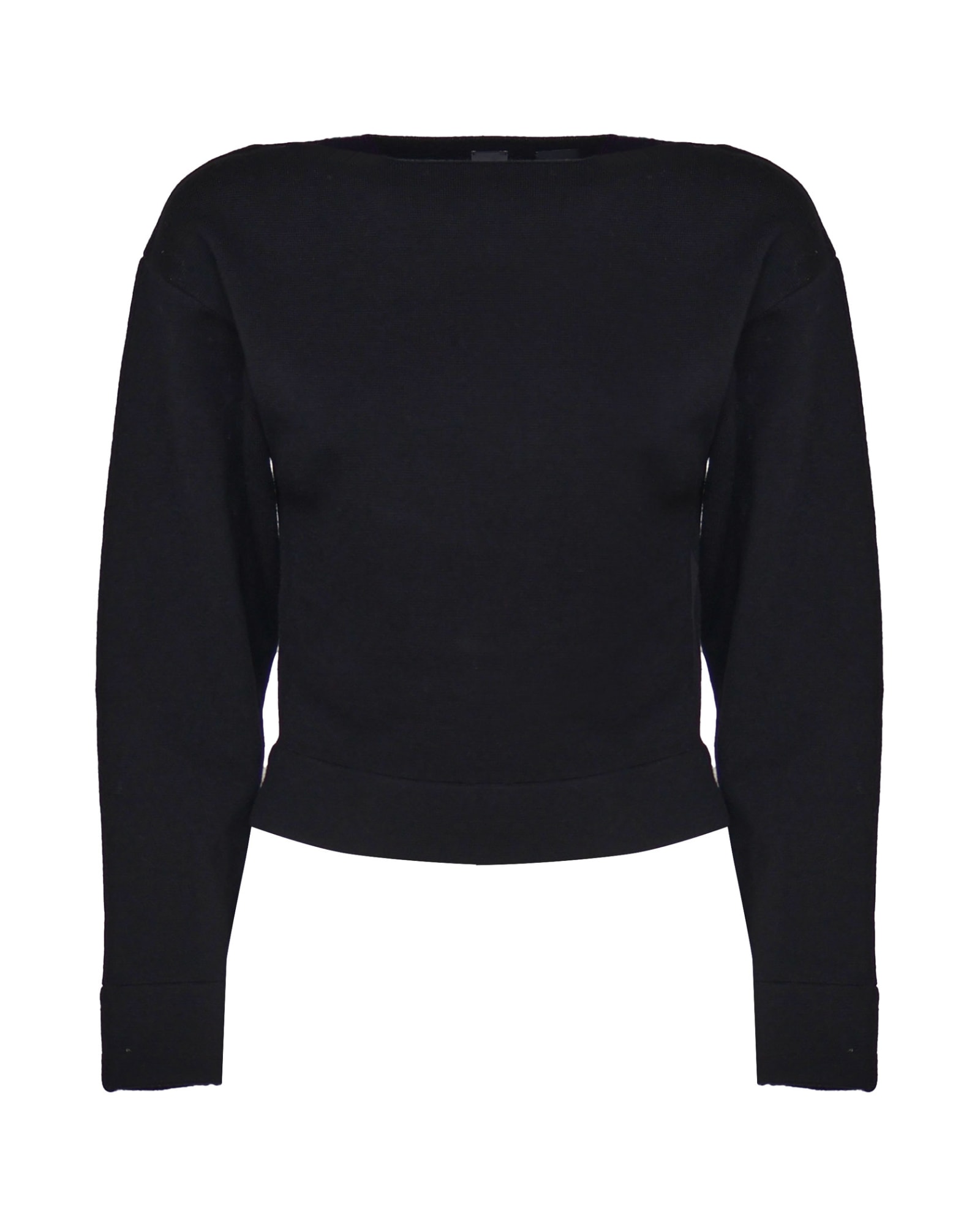 Shop Pinko Tricot Knit In Black