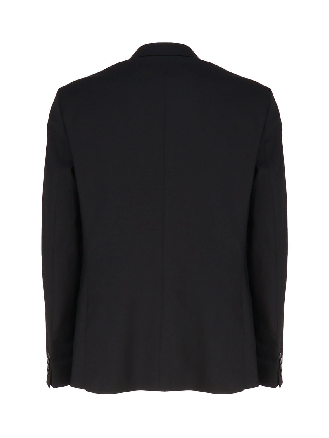 Shop Calvin Klein Double-button Single-breasted Blazer In Black
