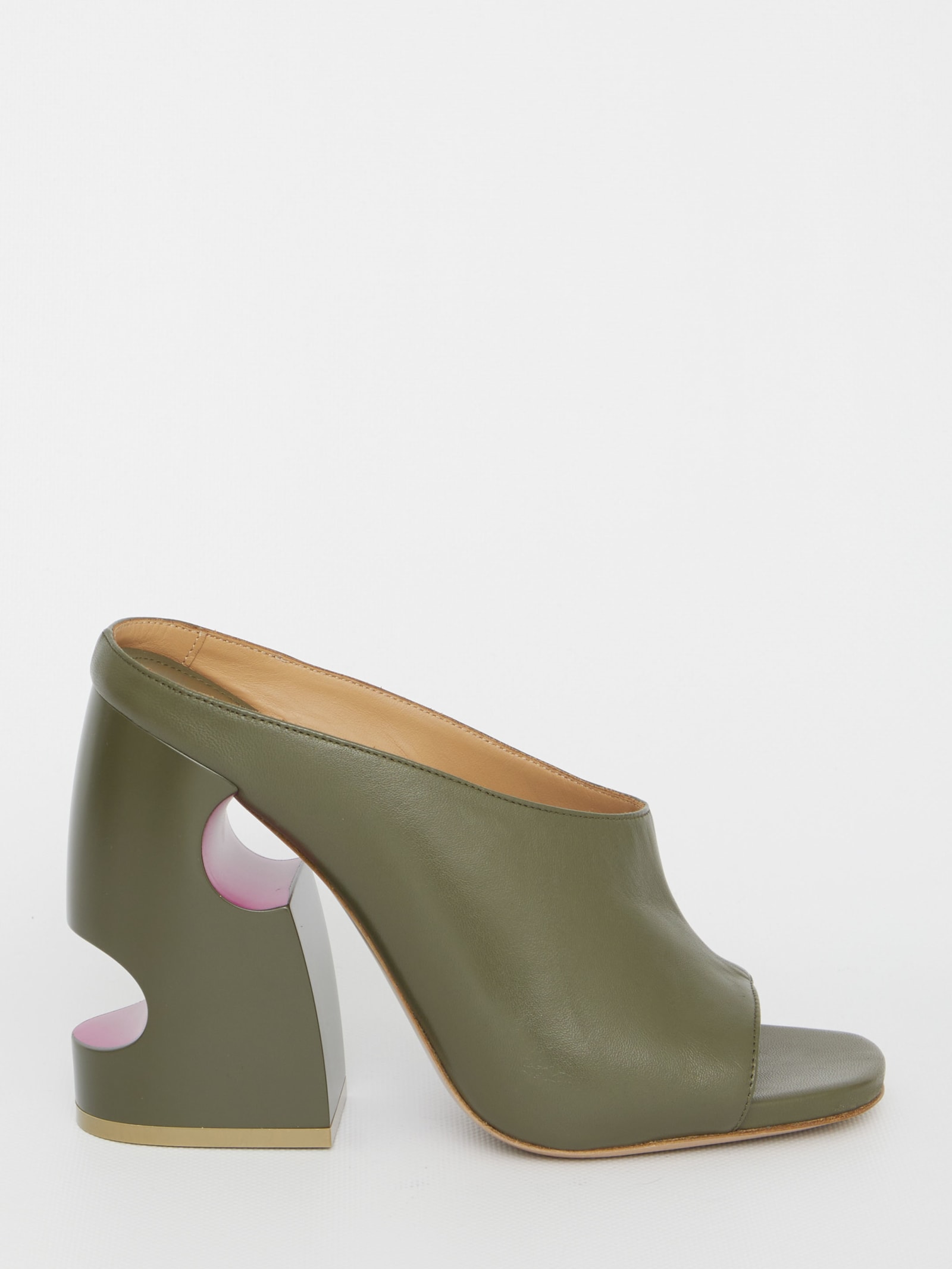 Shop Off-white Meteor Heel Sandals In Green