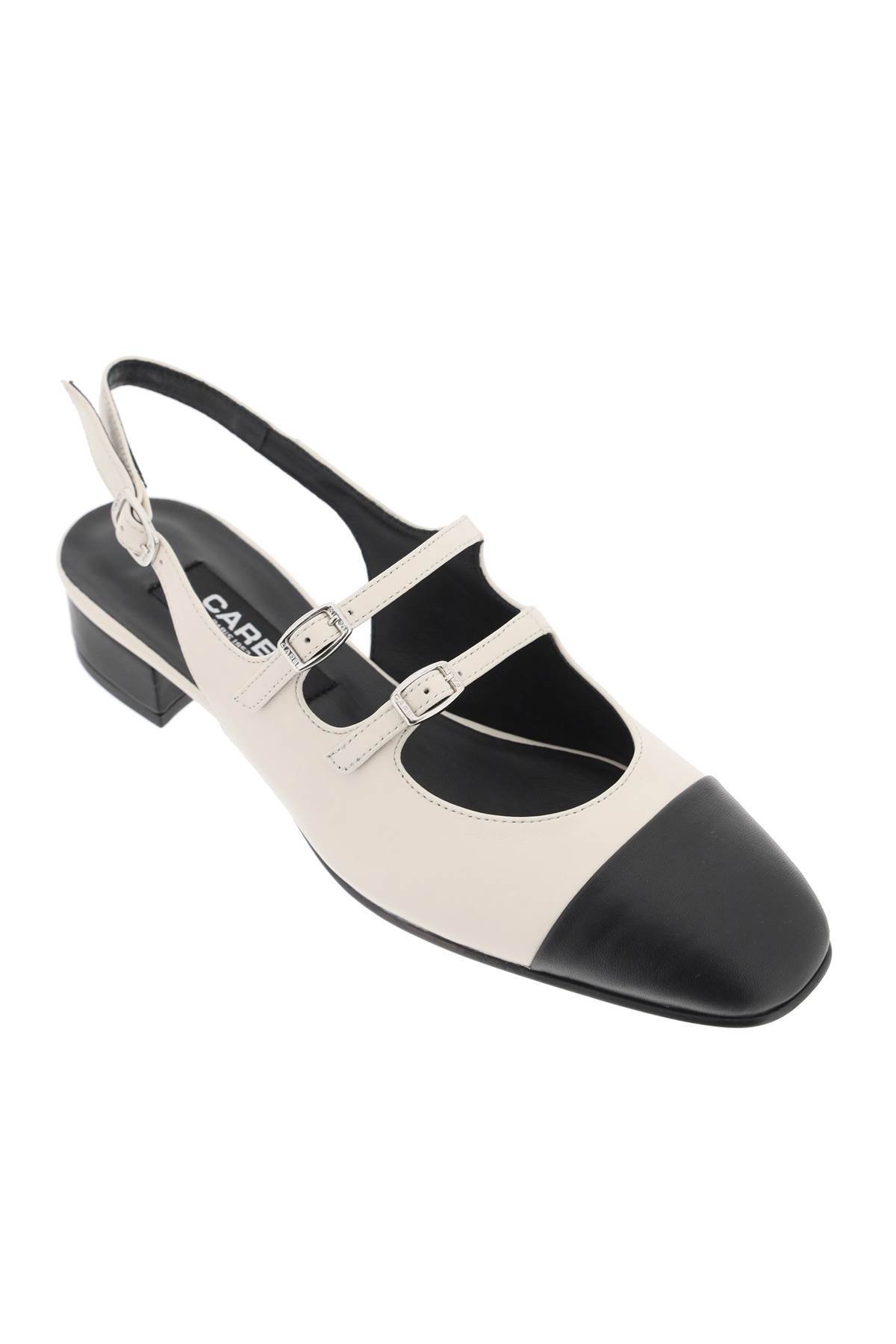 Shop Carel Mary Jane Apricot Del In Beige Noir (black)