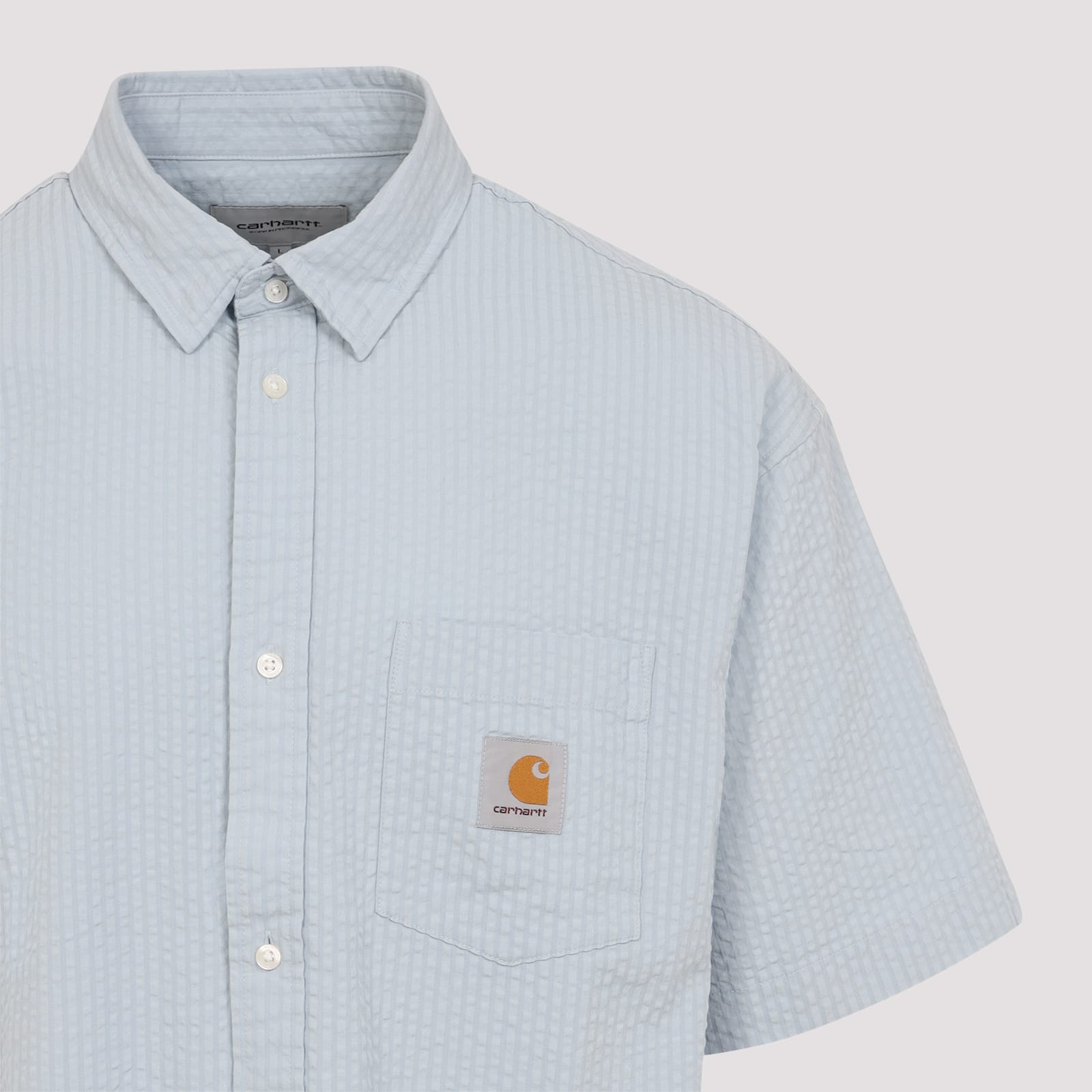 Carhartt Short Sleeves Toland Shirt In Blue
