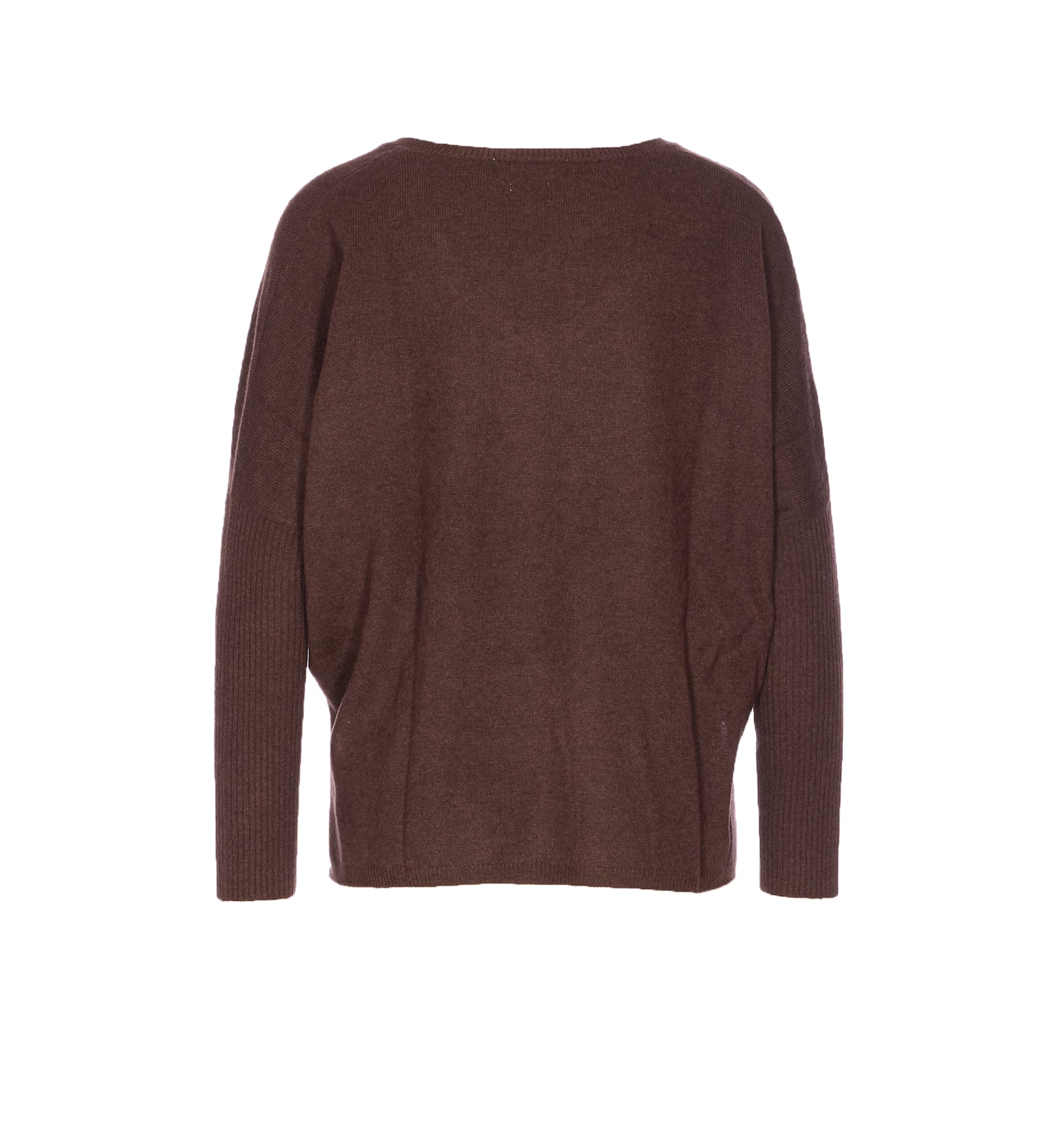 Not Shy V-neck Cashmere Sweater In Brown