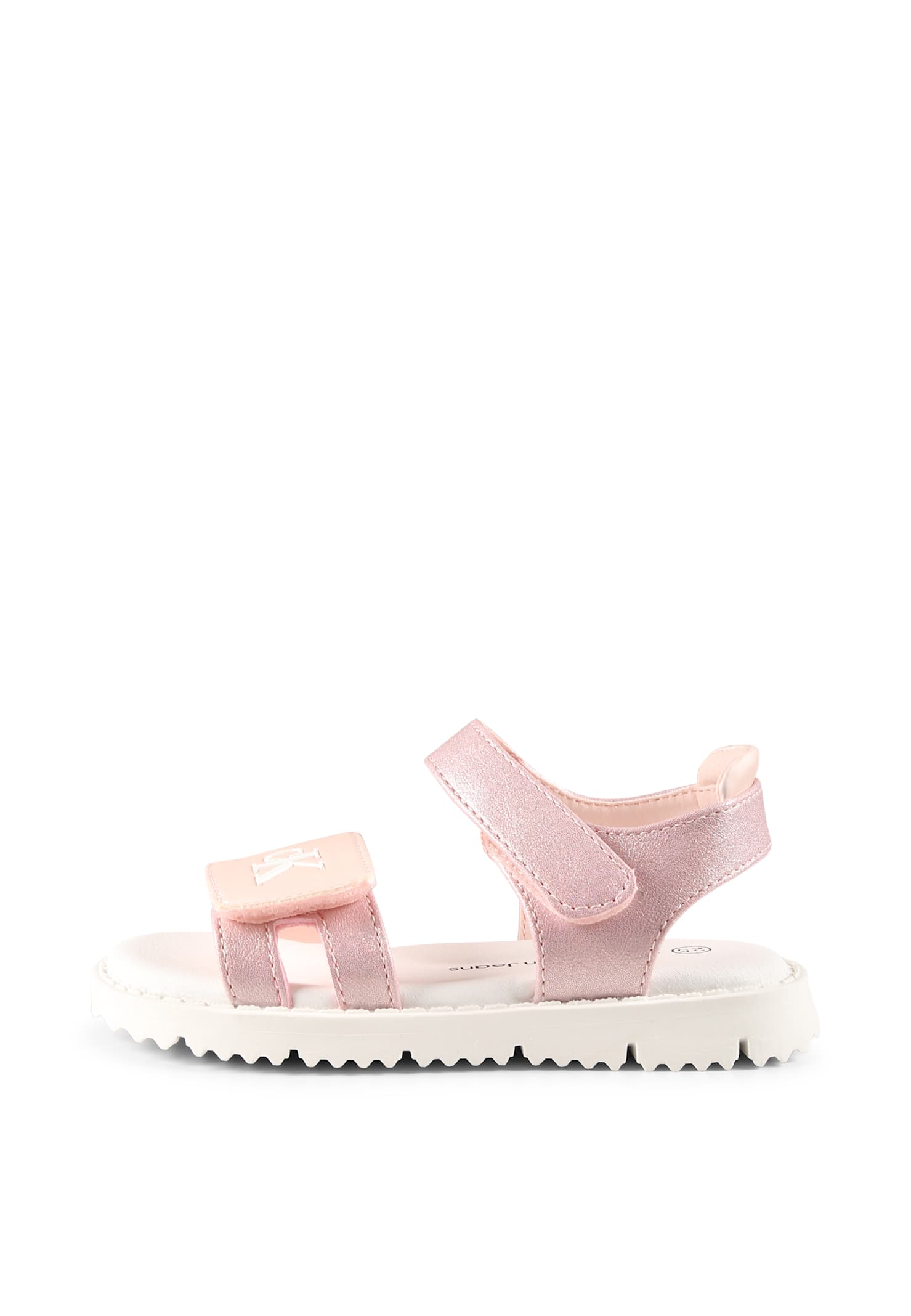Calvin Klein Pink Sandals For Girl With Logo In Pink