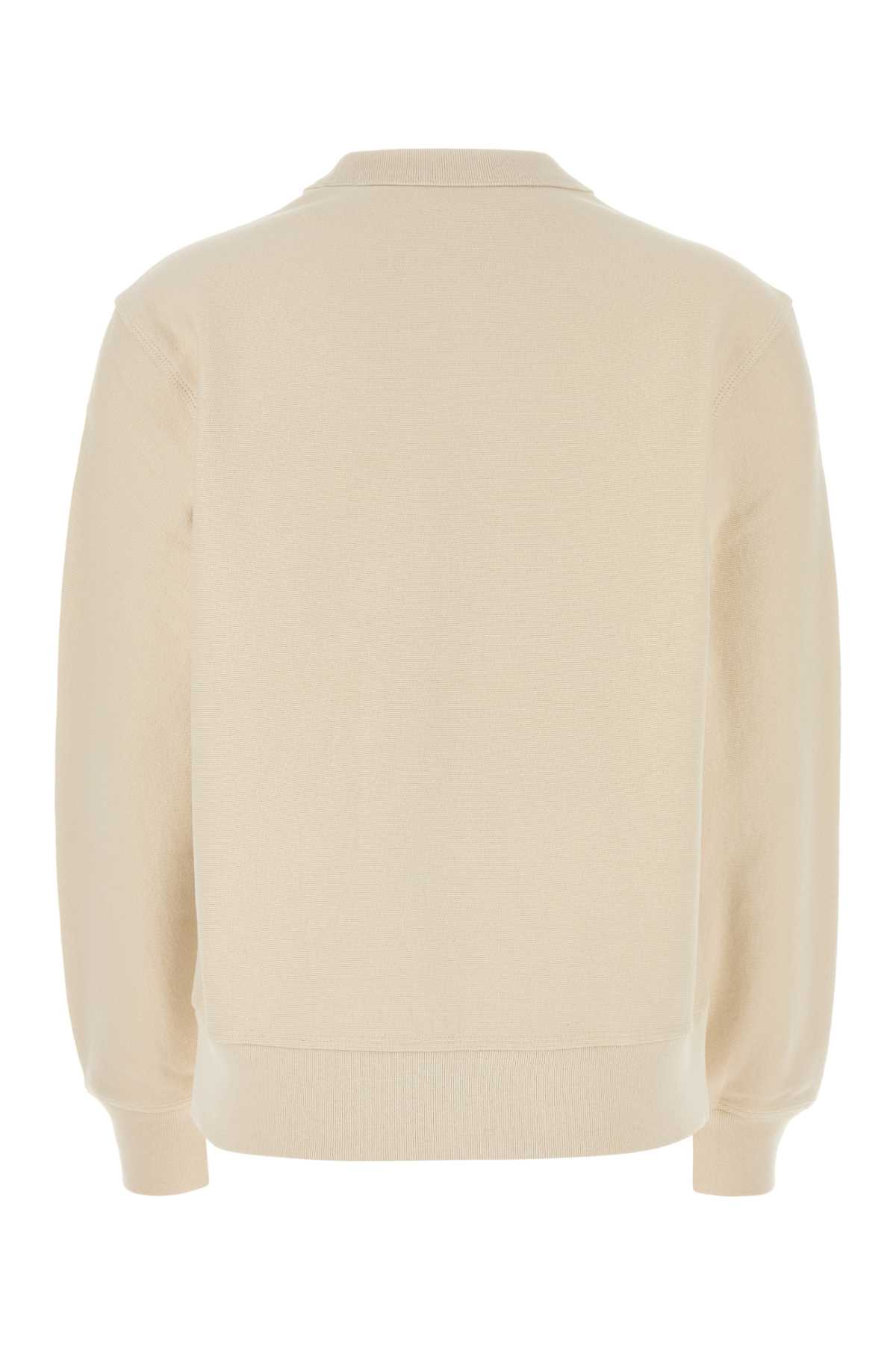 Shop Burberry Sand Cotton Blend Sweatshirt In Tundra