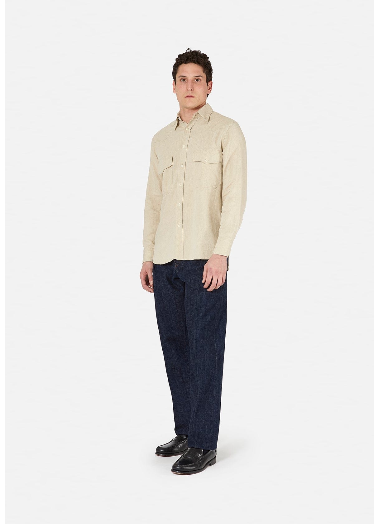 Doppiaa Aantide Western Chambray Shirt