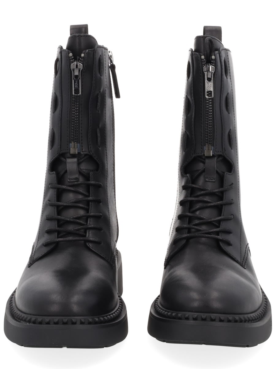 Ash Lace-up Boot In Black